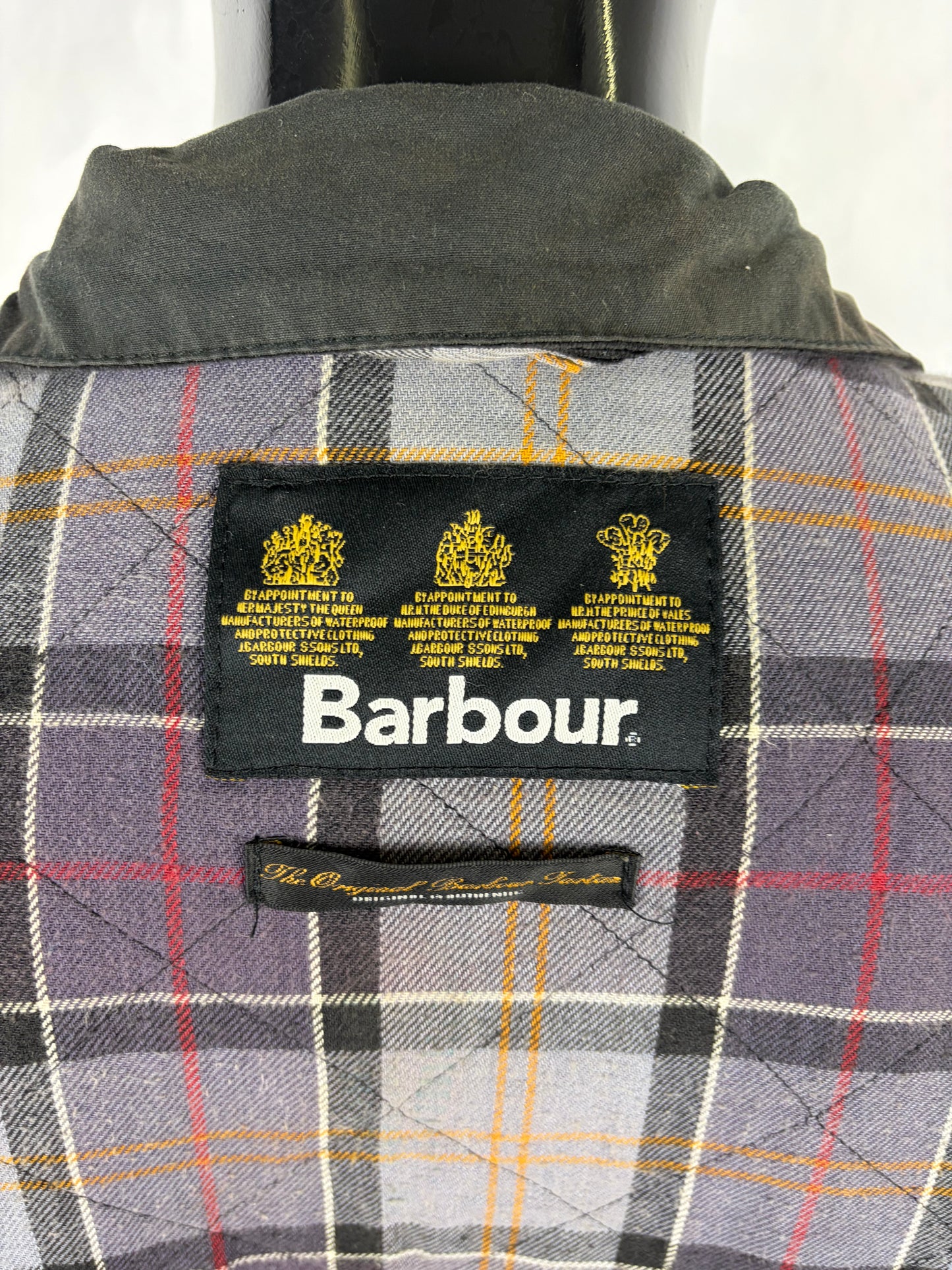 Giacca Barbour nera da Uomo Trooper cerata Large Man Black Waxed jacket size L - Shop In London
