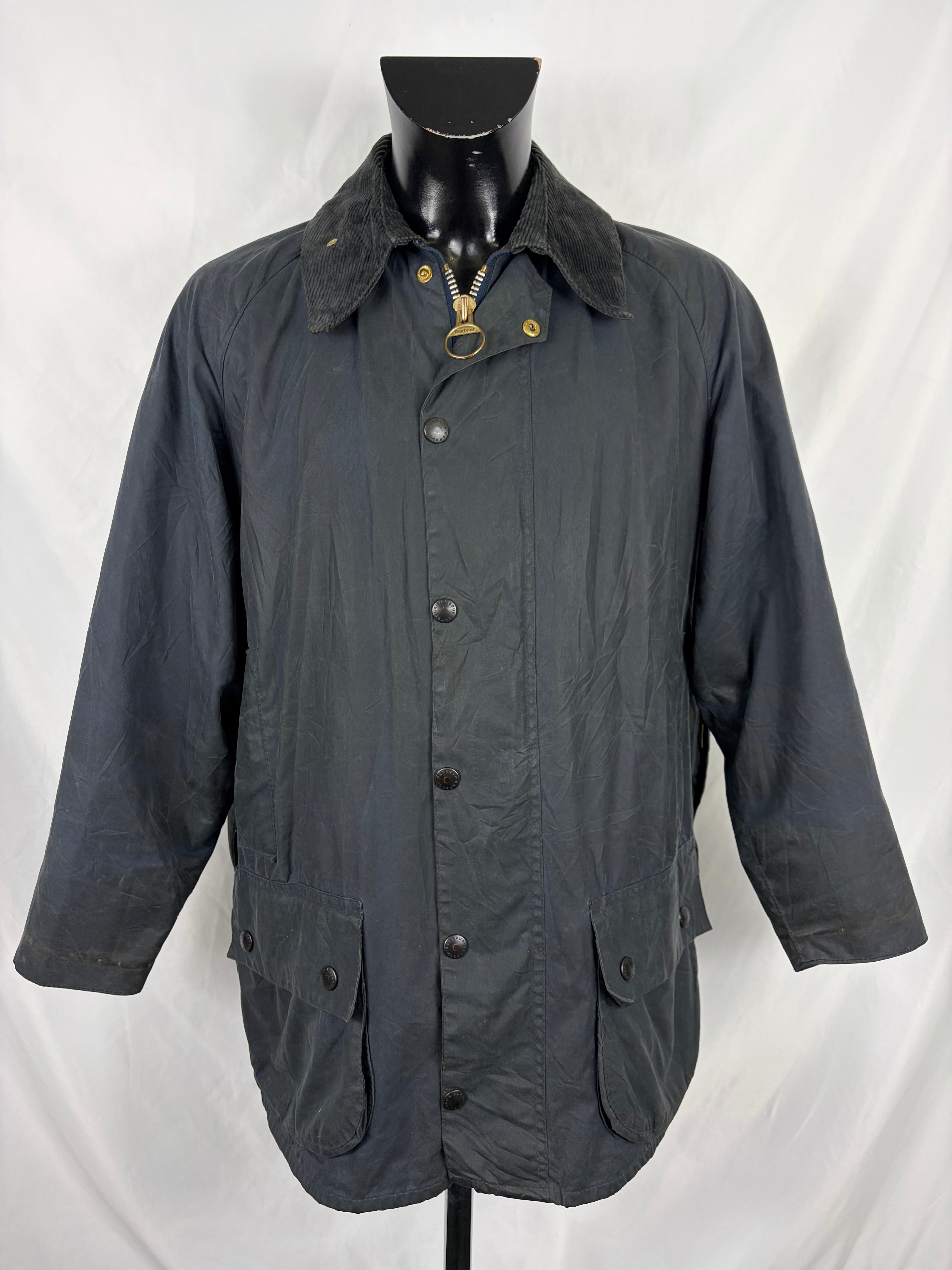Barbour Giacca Beaufort vintage blu C40/102 cm - Navy Beaufort Waxed j