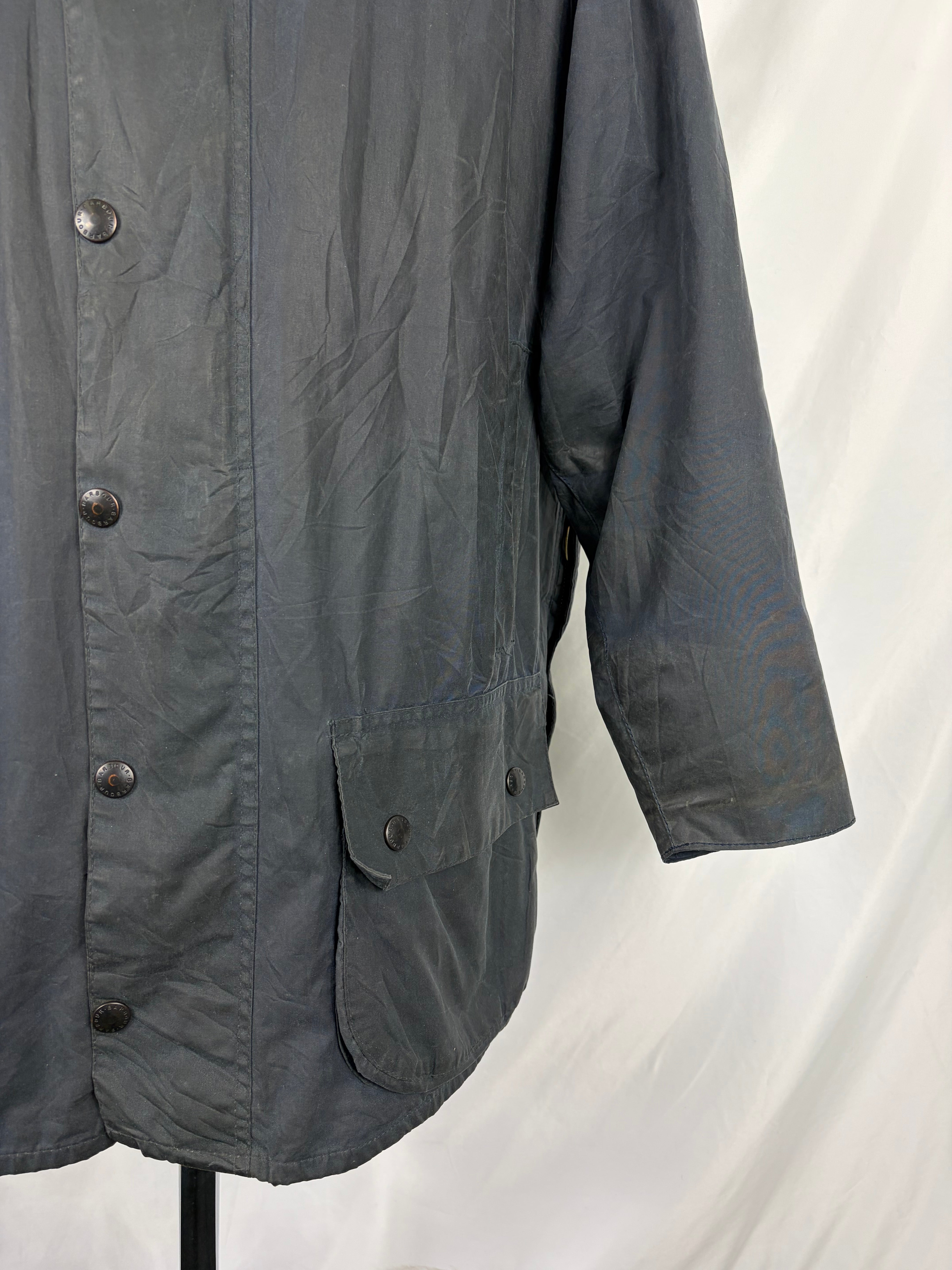 Barbour Giacca Beaufort vintage blu C40/102 cm - Navy Beaufort Waxed j