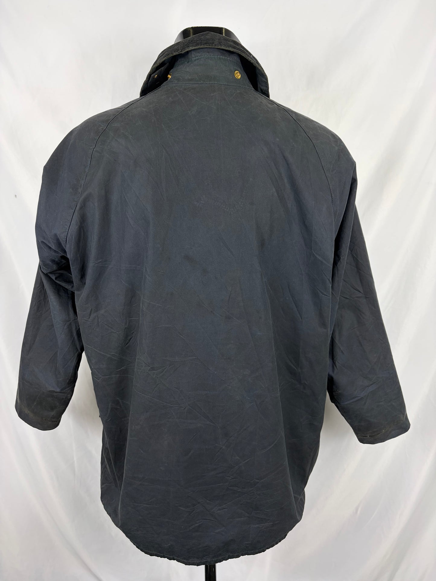 Barbour Giacca Beaufort vintage blu C40/102 cm - Navy Beaufort Waxed jacket Size Medium - Shop In London