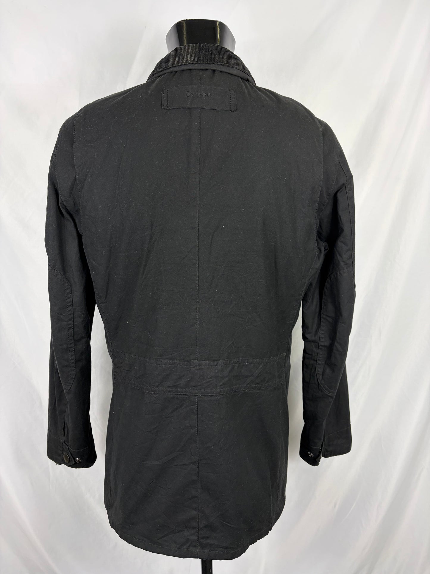 Barbour Giacca Uomo Corbridge Nera Large Man Black Waxed Corbridge Jacket Size Large