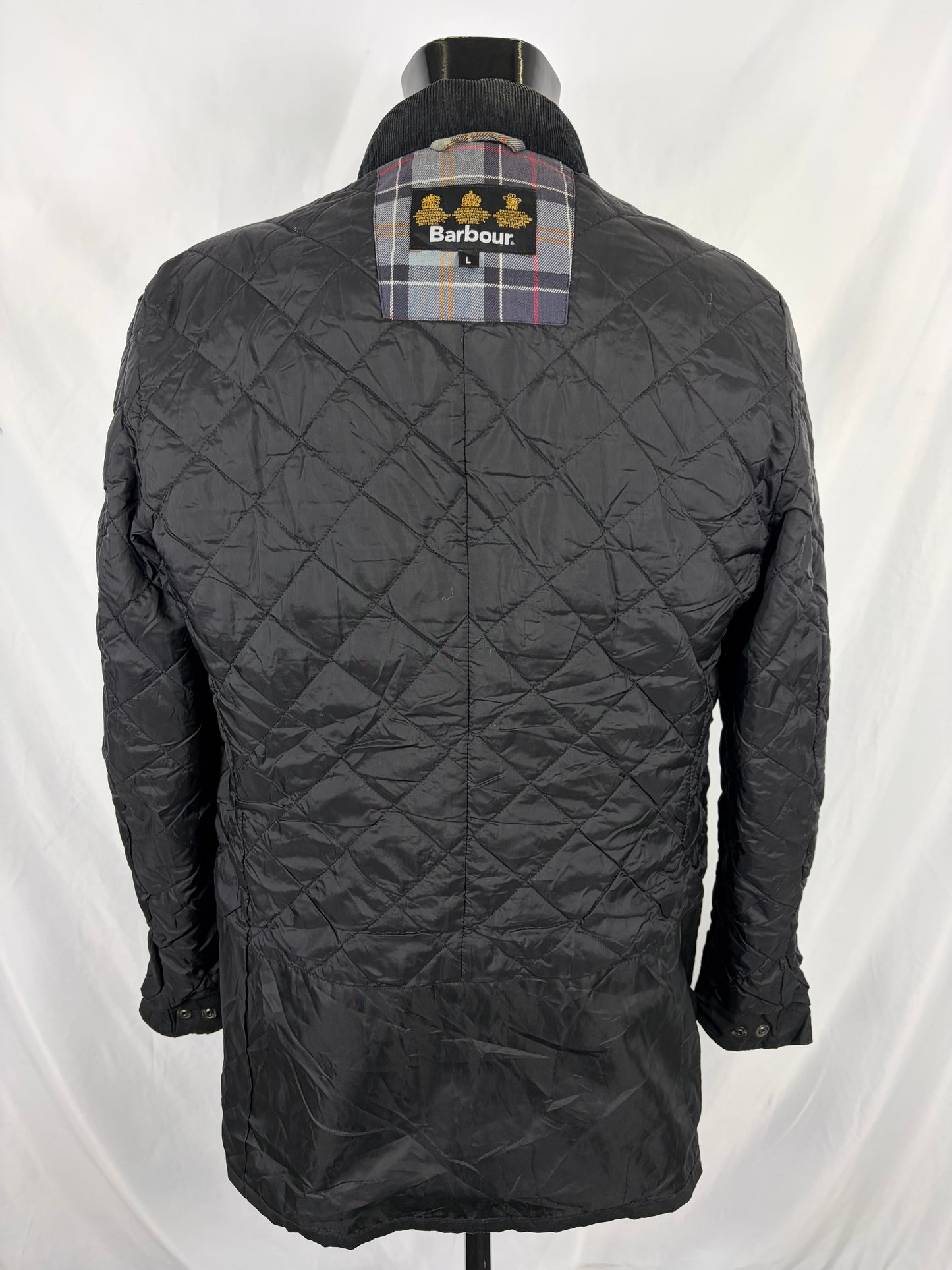 Barbour Giacca Uomo Corbridge Nera Large Man Black Waxed Corbridge Jacket Size Large