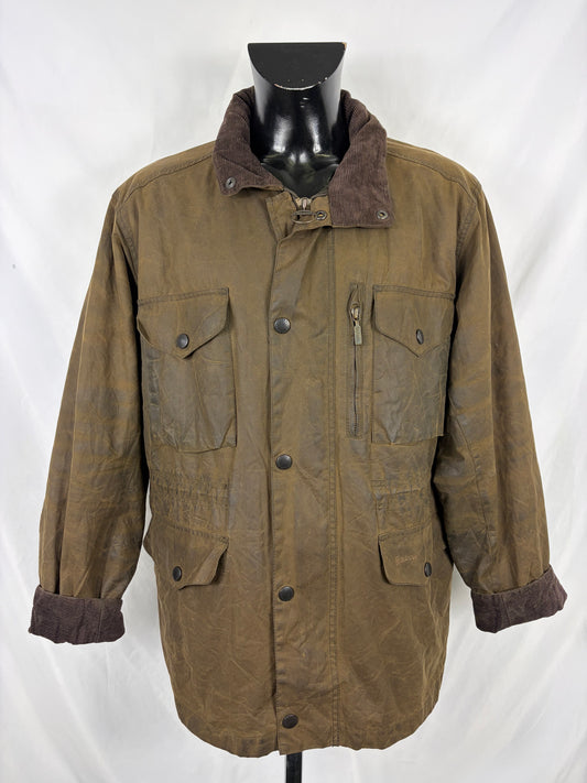 Barbour Giacca uomo verde oliva Xlarge Sapper Jacket - Man Olive Waxed Sapper Jacket Size XL