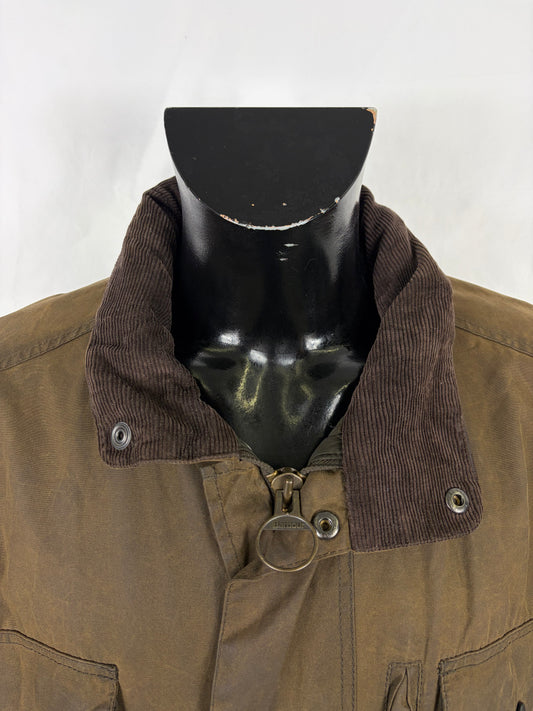 Barbour Giacca uomo verde oliva Xlarge Sapper Jacket - Man Olive Waxed Sapper Jacket Size XL