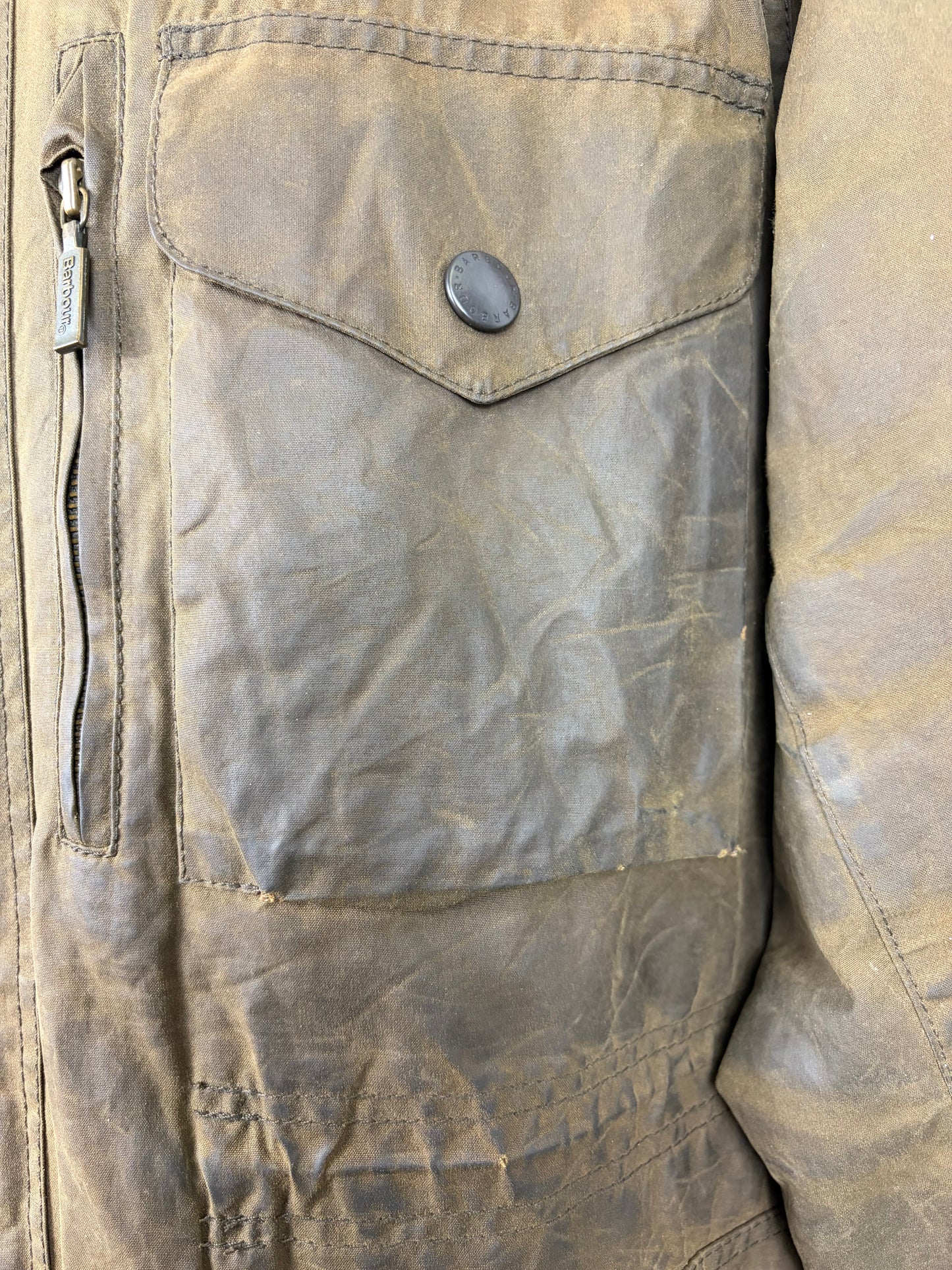 Barbour Giacca uomo verde oliva Xlarge Sapper Jacket - Man Olive Waxed Sapper Jacket Size XL