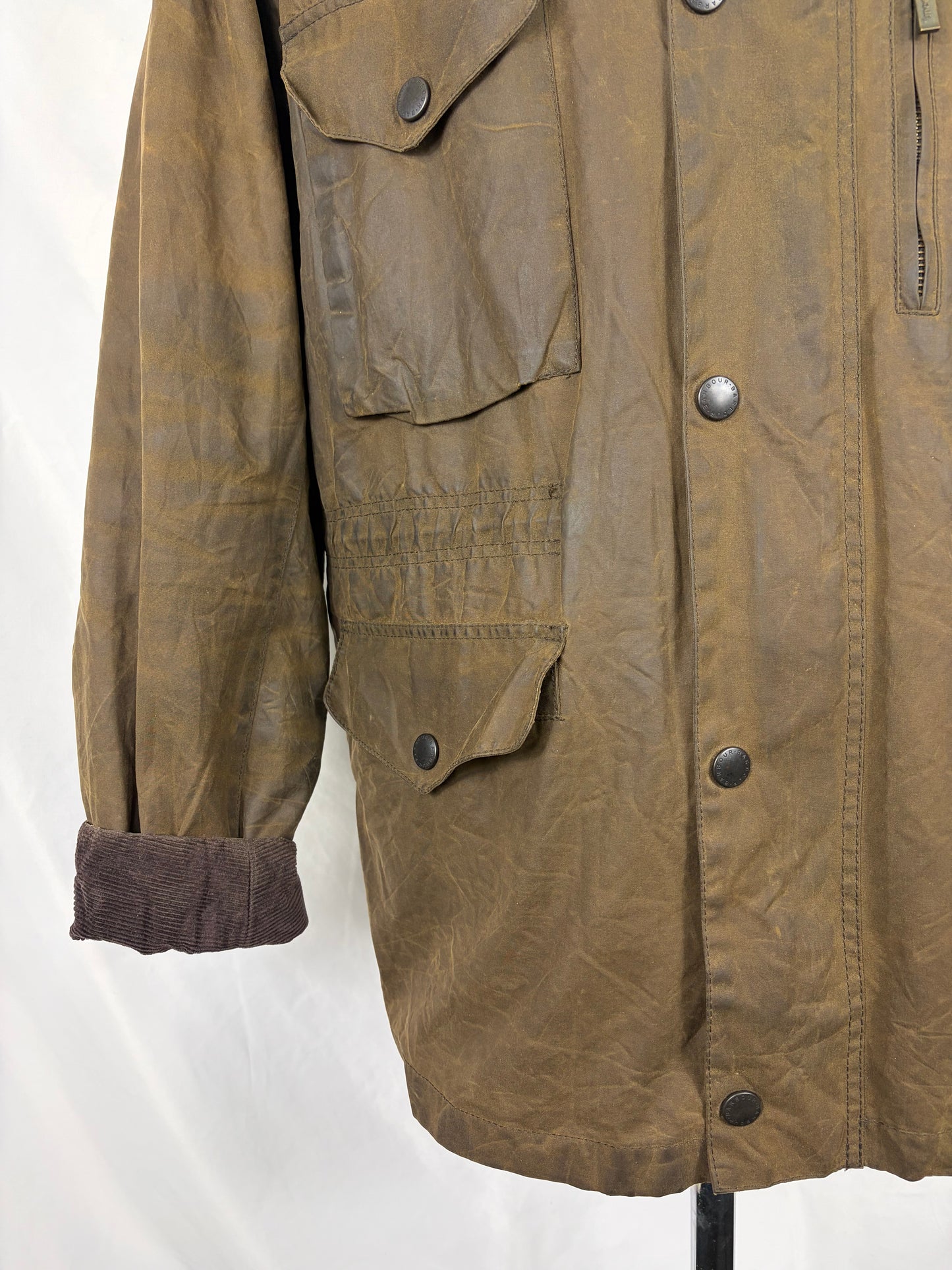 Barbour Giacca uomo verde oliva Xlarge Sapper Jacket - Man Olive Waxed Sapper Jacket Size XL