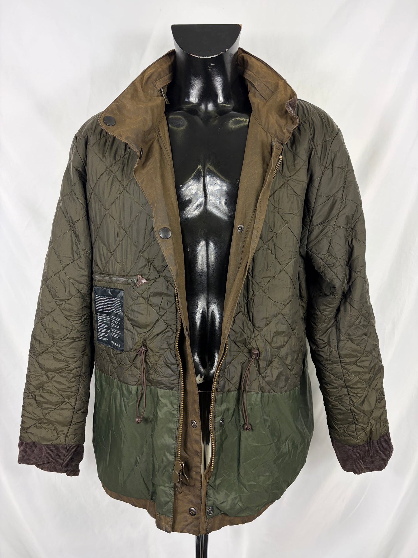 Barbour Giacca uomo verde oliva Xlarge Sapper Jacket - Man Olive Waxed Sapper Jacket Size XL