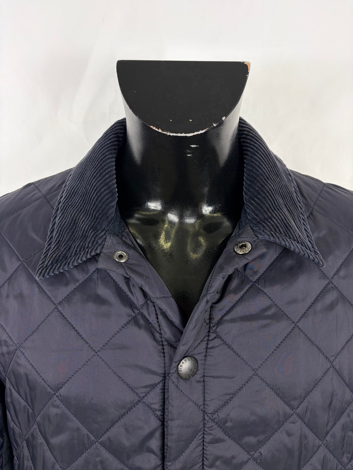 Giacca a vento Barbour blu Liddesdale Xlarge- Man Quilted Navy Jacket Size Xlarge