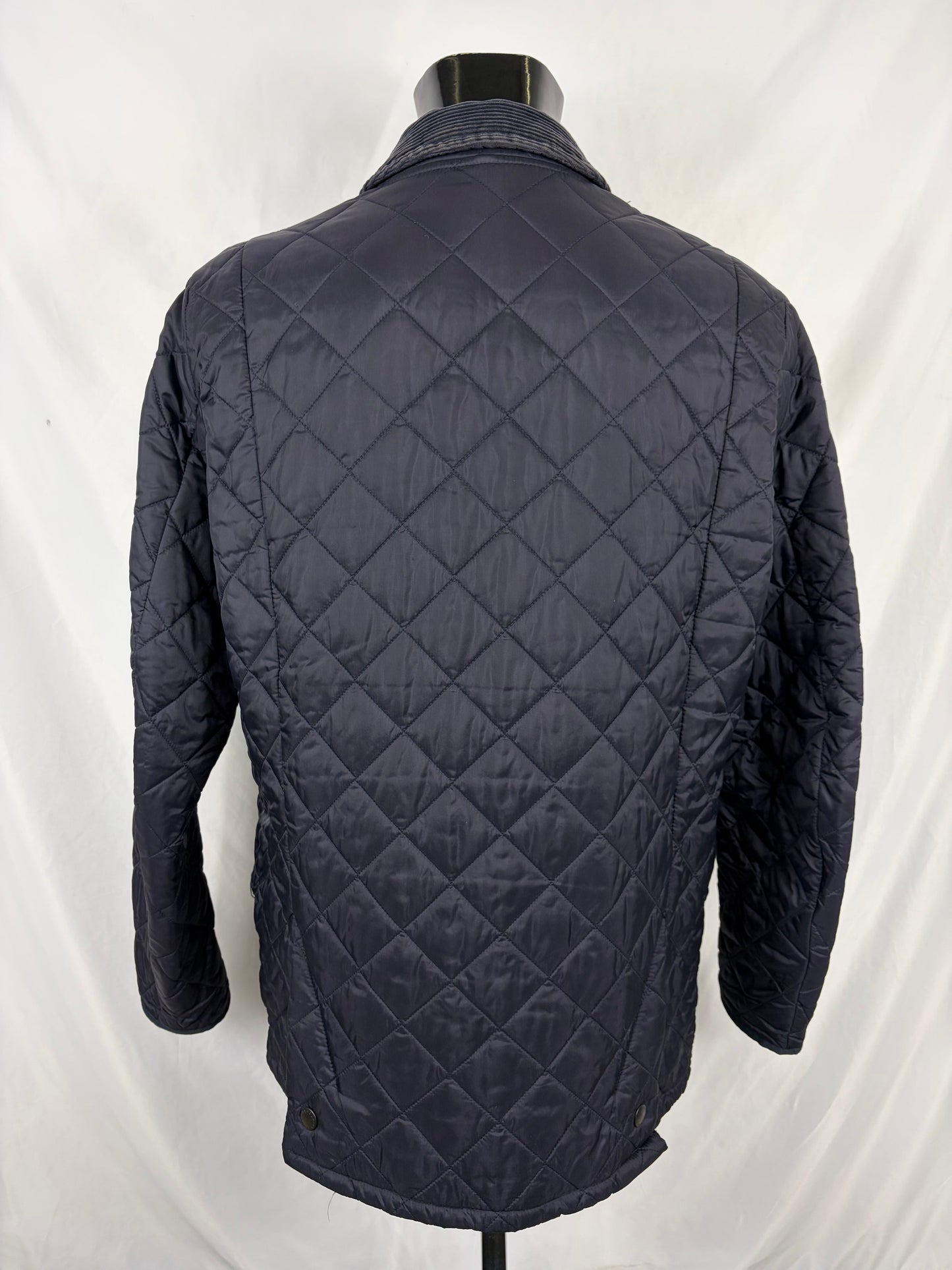 Giacca a vento Barbour blu Liddesdale Xlarge- Man Quilted Navy Jacket Size Xlarge