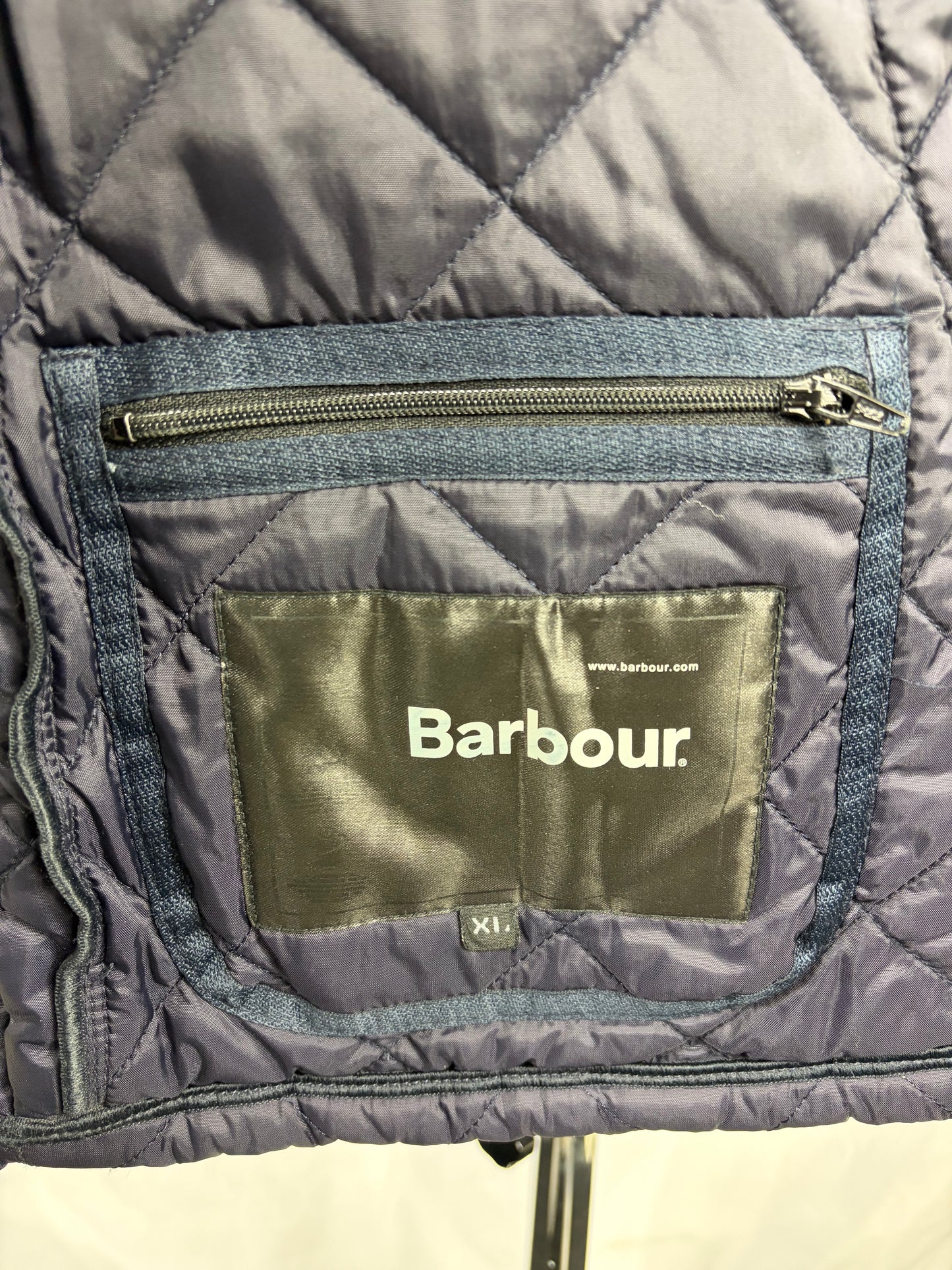 Giacca a vento Barbour blu Liddesdale Xlarge- Man Quilted Navy Jacket Size Xlarge