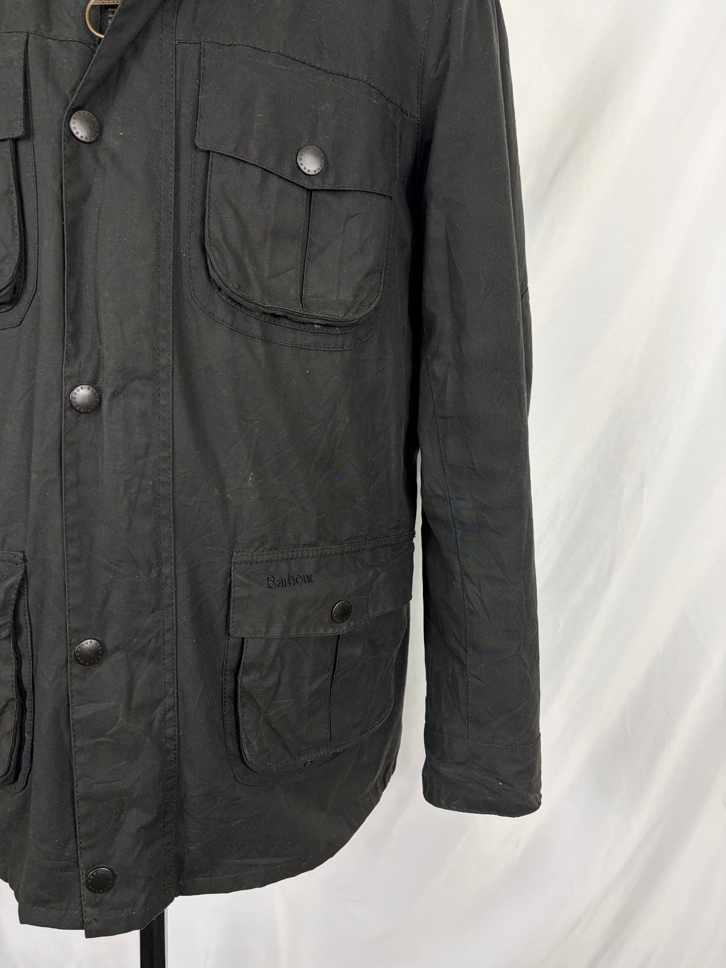 Barbour Giacca Uomo Corbridge Nera XLarge Man Black Waxed Corbridge Jacket Size XLarge