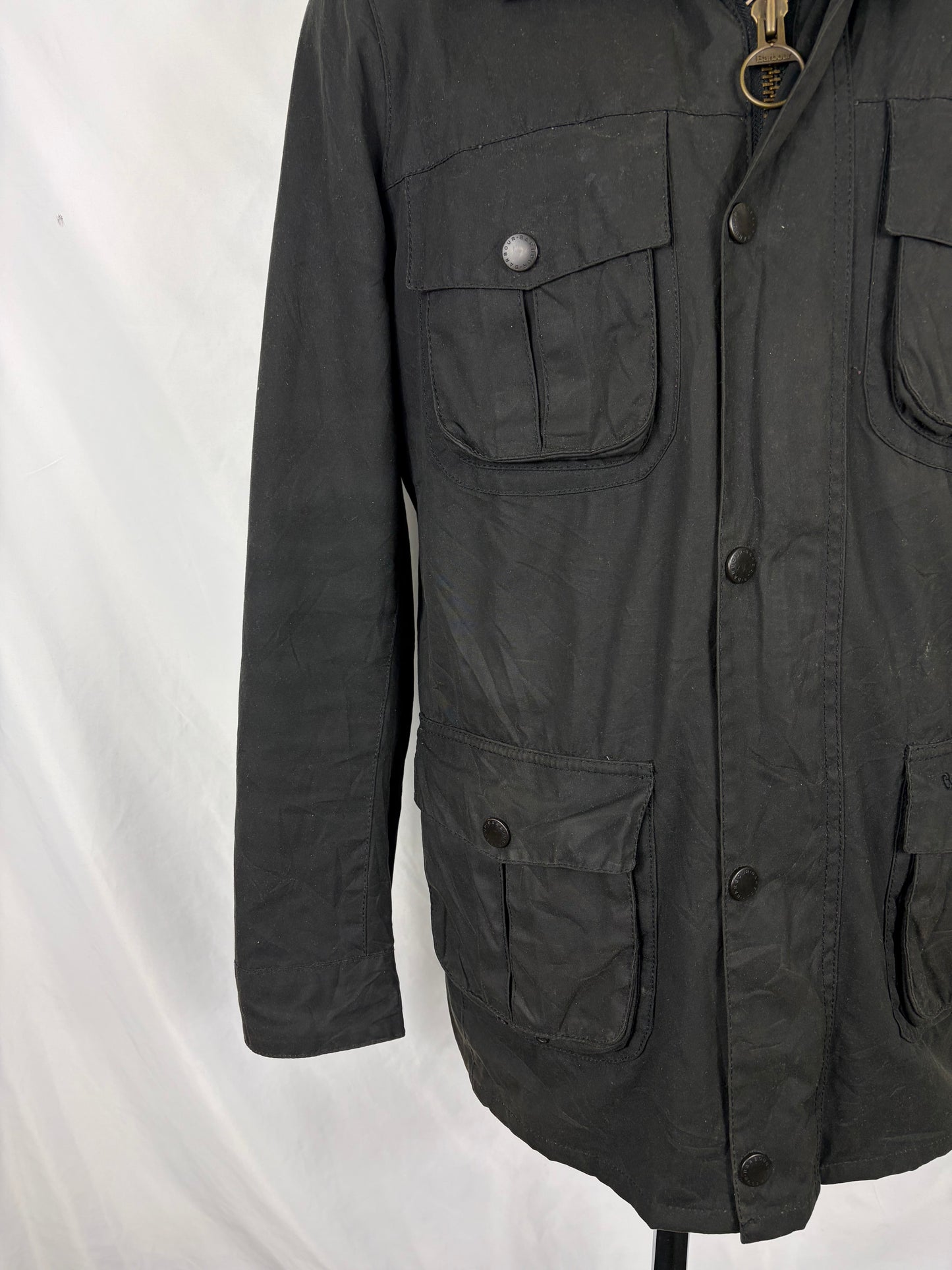 Barbour Giacca Uomo Corbridge Nera XLarge Man Black Waxed Corbridge Jacket Size XLarge