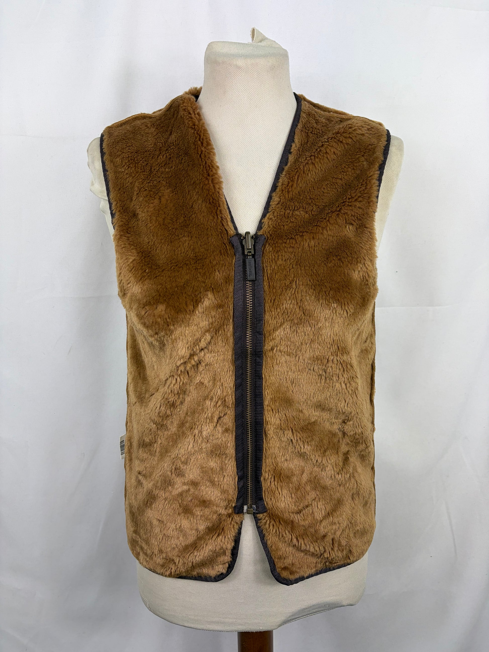 Imbottitura Originale Barbour BAMBINO a pelliccia taglia M con zip - Shop In London