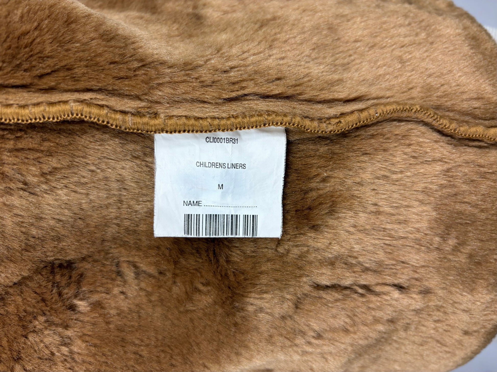 Imbottitura Originale Barbour BAMBINO a pelliccia taglia M con zip - Shop In London