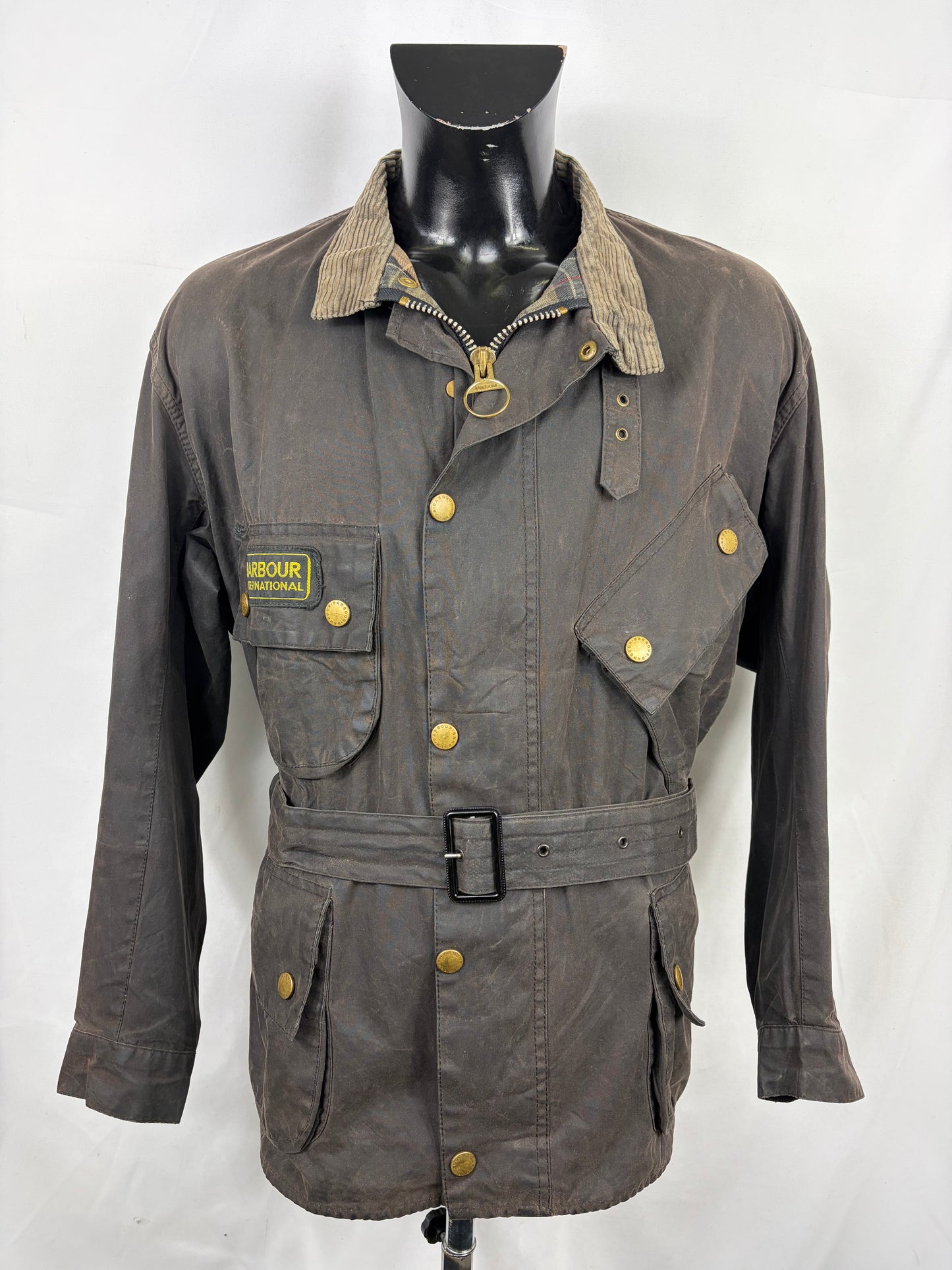 Giacca Barbour International Nero A7 C48/122cm Man motorcycle waxed Jacket XLarge - Shop In London