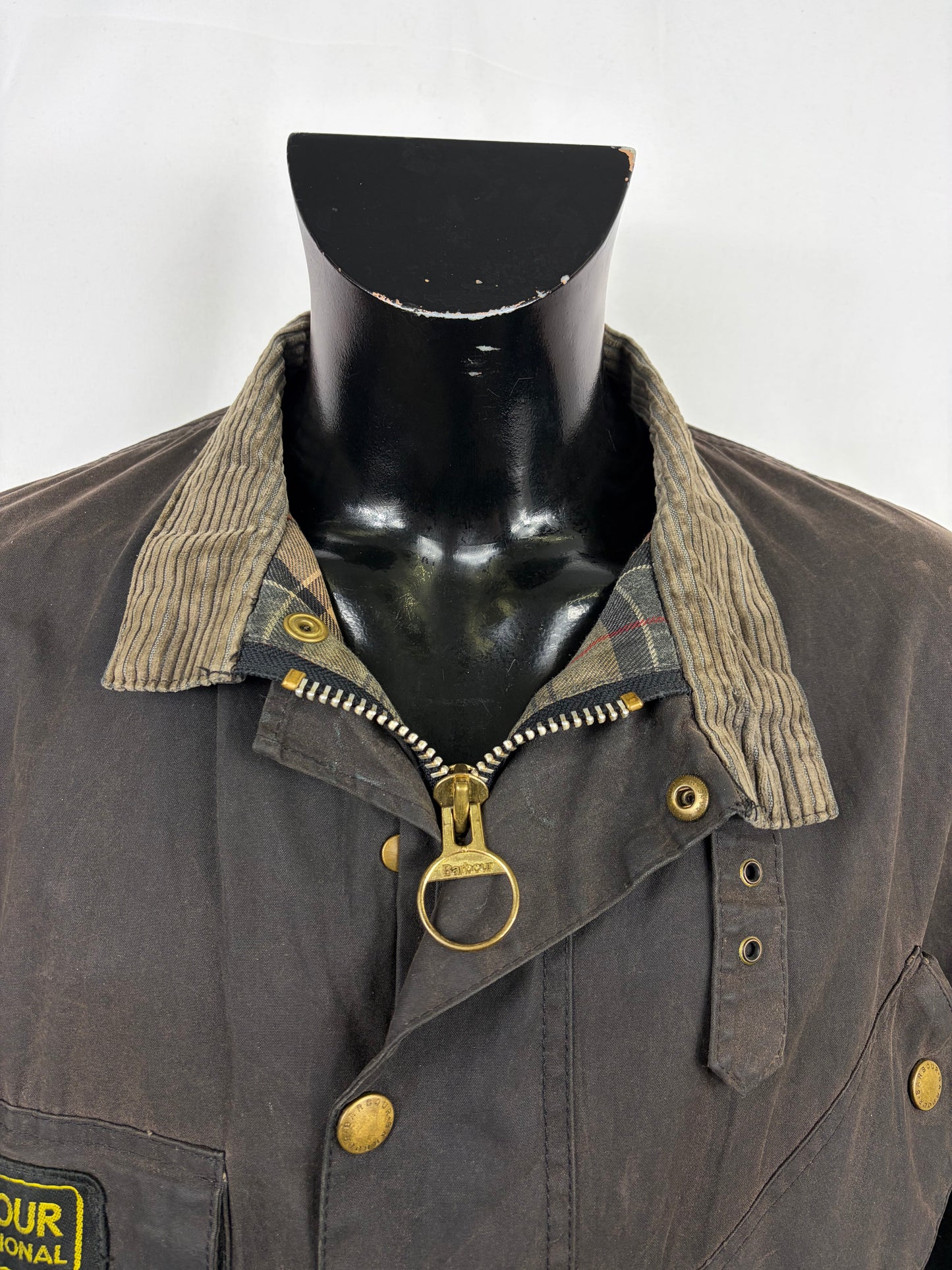 Giacca Barbour International Nero A7 C48/122cm Man motorcycle waxed Jacket XLarge - Shop In London