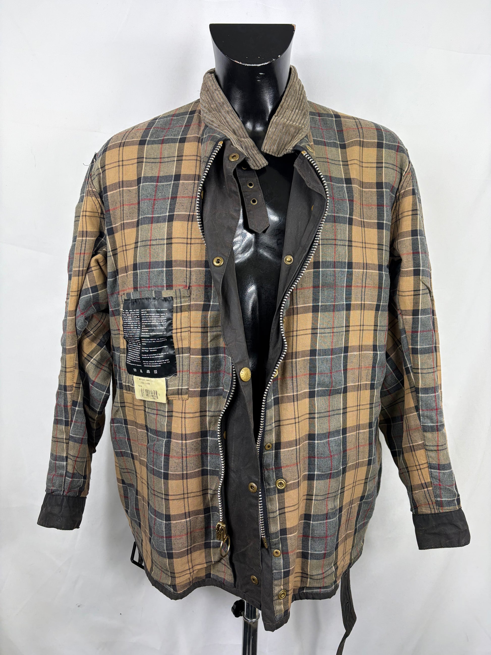 Giacca Barbour International Nero A7 C48/122cm Man motorcycle waxed Jacket XLarge - Shop In London