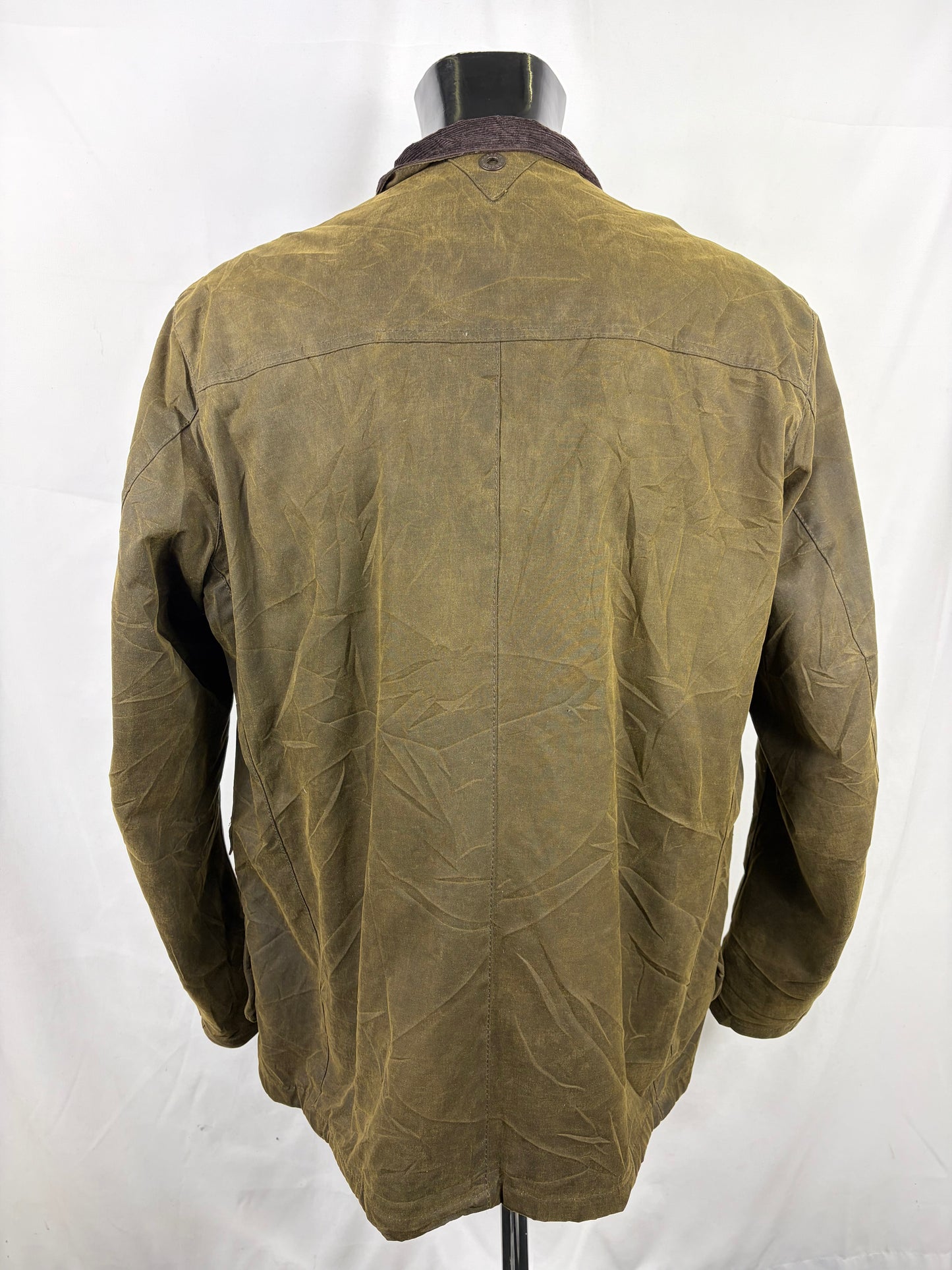 Giacca Barbour Uomo Verde cerata Leeward 2XL - Man Olive wax Leeward Jacket Size 2Xlarge