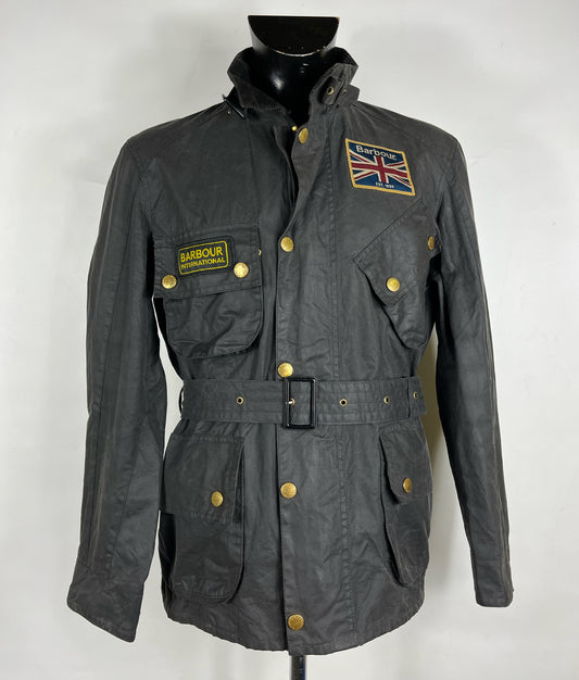 Giacca Barbour International Union Jack Small- Black International Union Jacket Jacket S