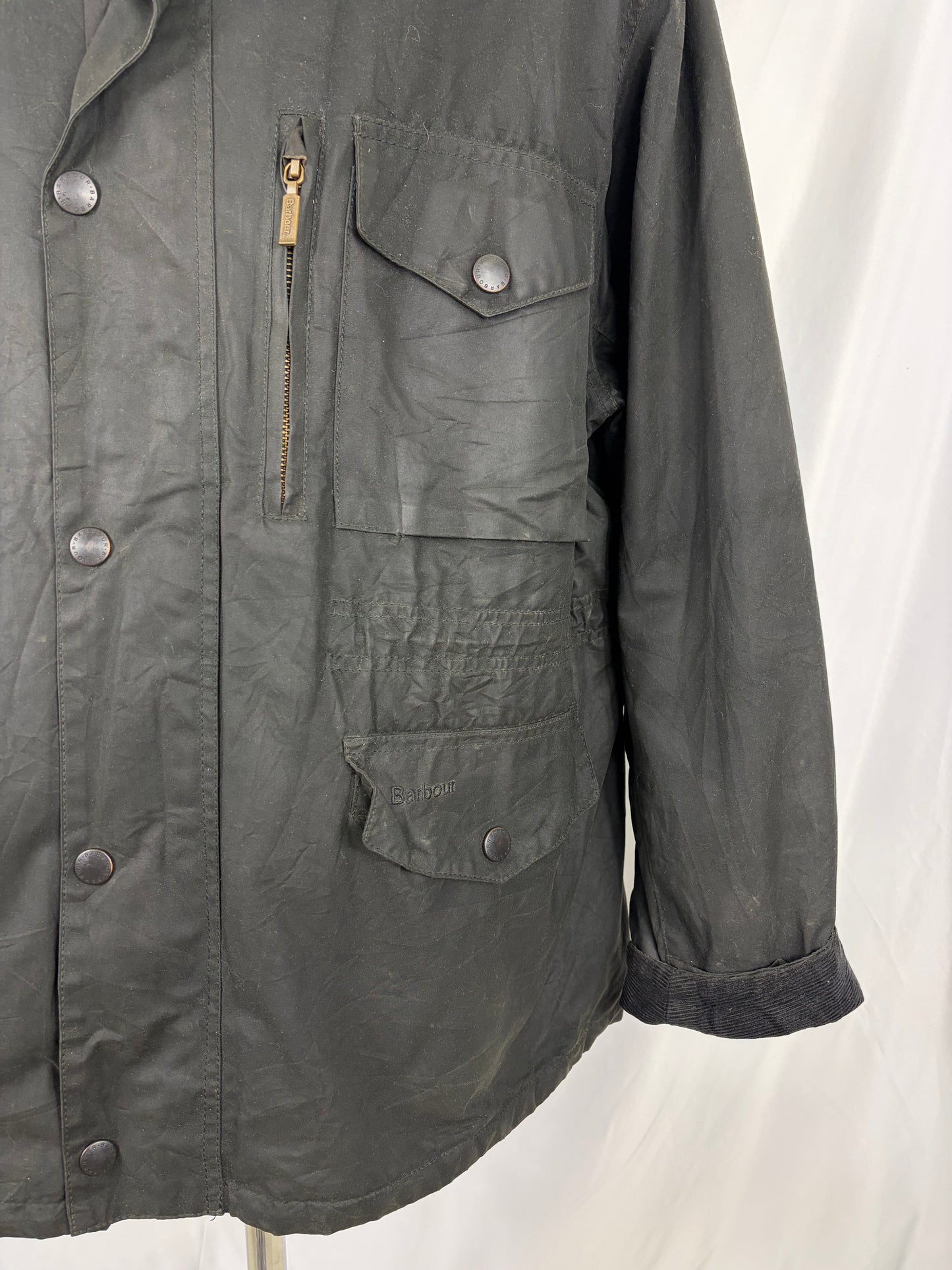 Barbour Giacca uomo nera XXL Sapper Jacket Black Waxed Sapper Jacket Size XXLarge