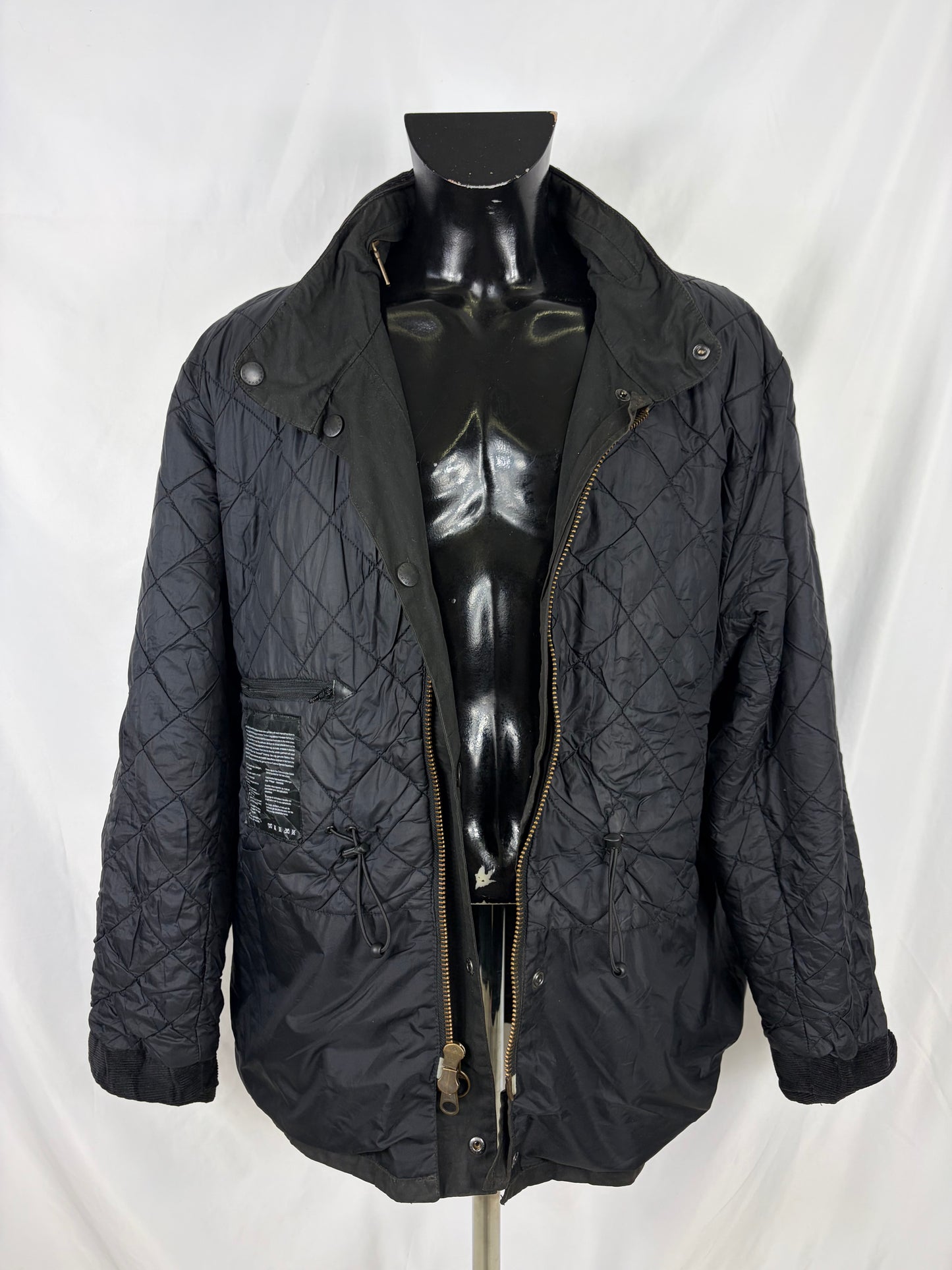 Barbour Giacca uomo nera XXL Sapper Jacket Black Waxed Sapper Jacket Size XXLarge