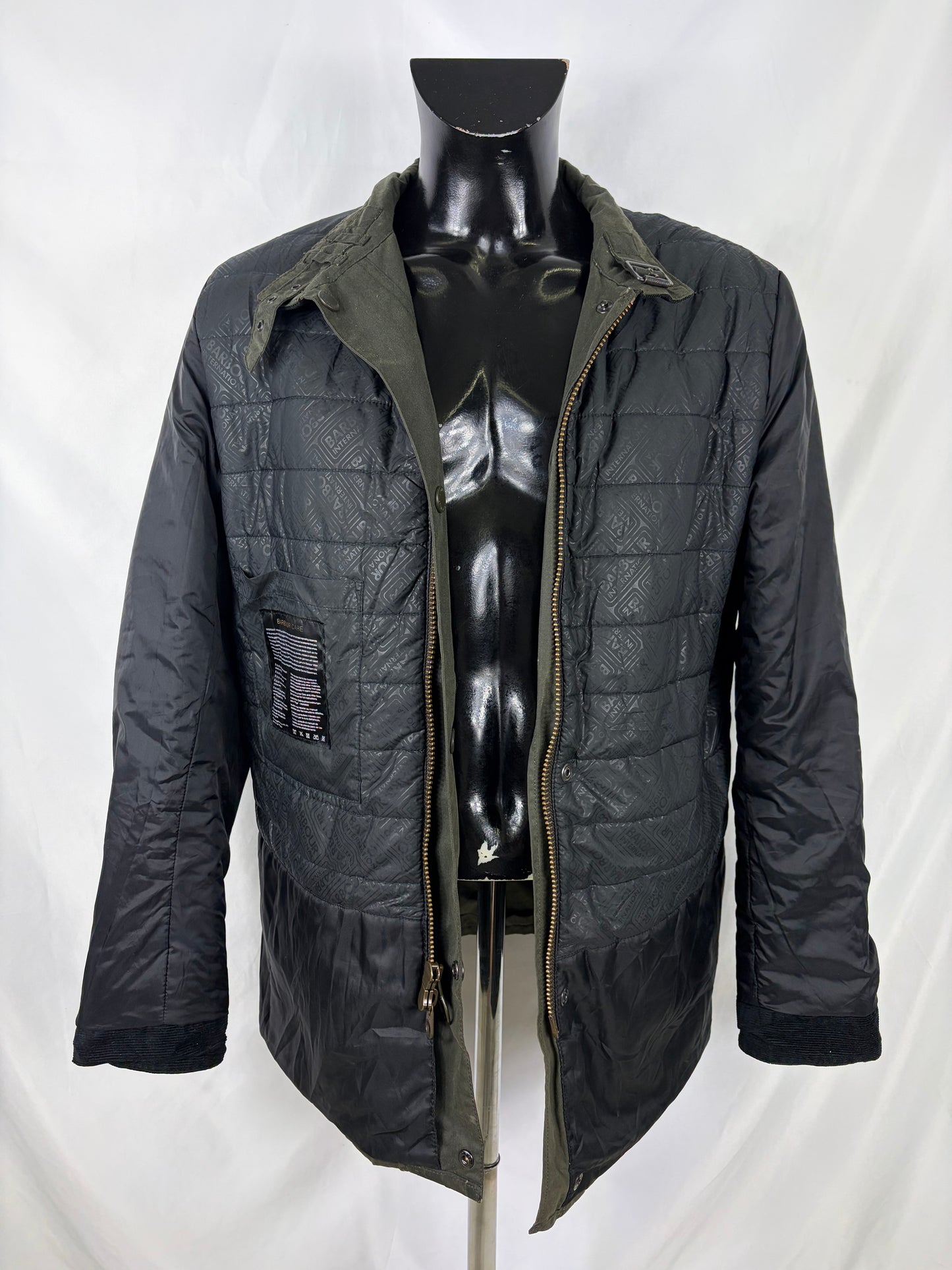 Giacca Barbour International Blackwell Verde XXL- Man Olive International Wax Jacket size XXL
