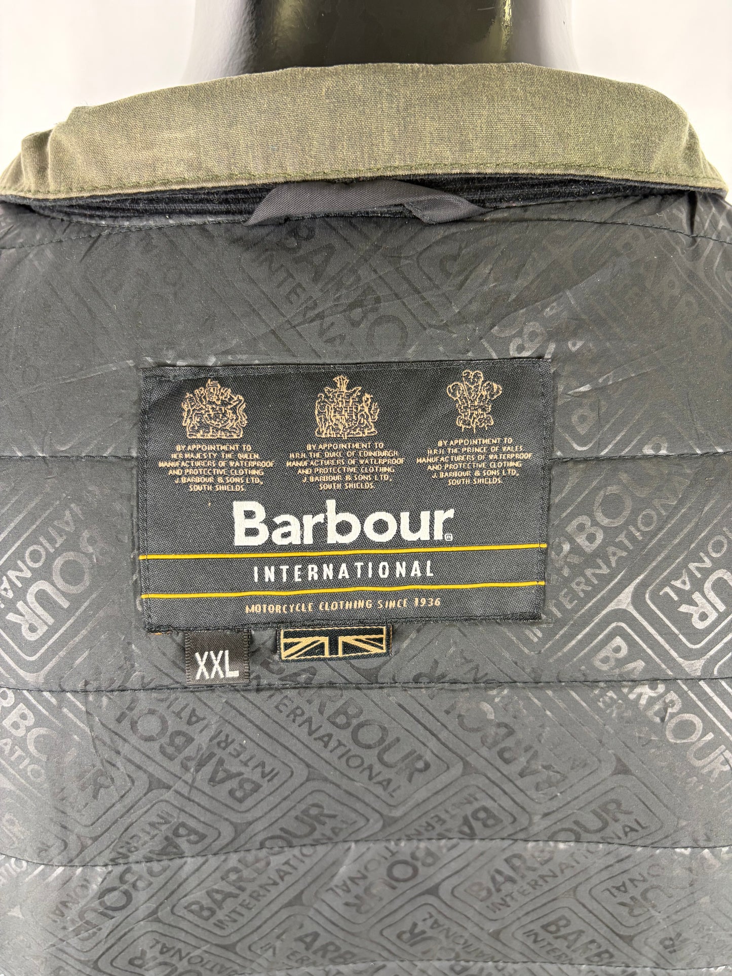 Giacca Barbour International Blackwell Verde XXL- Man Olive International Wax Jacket size XXL