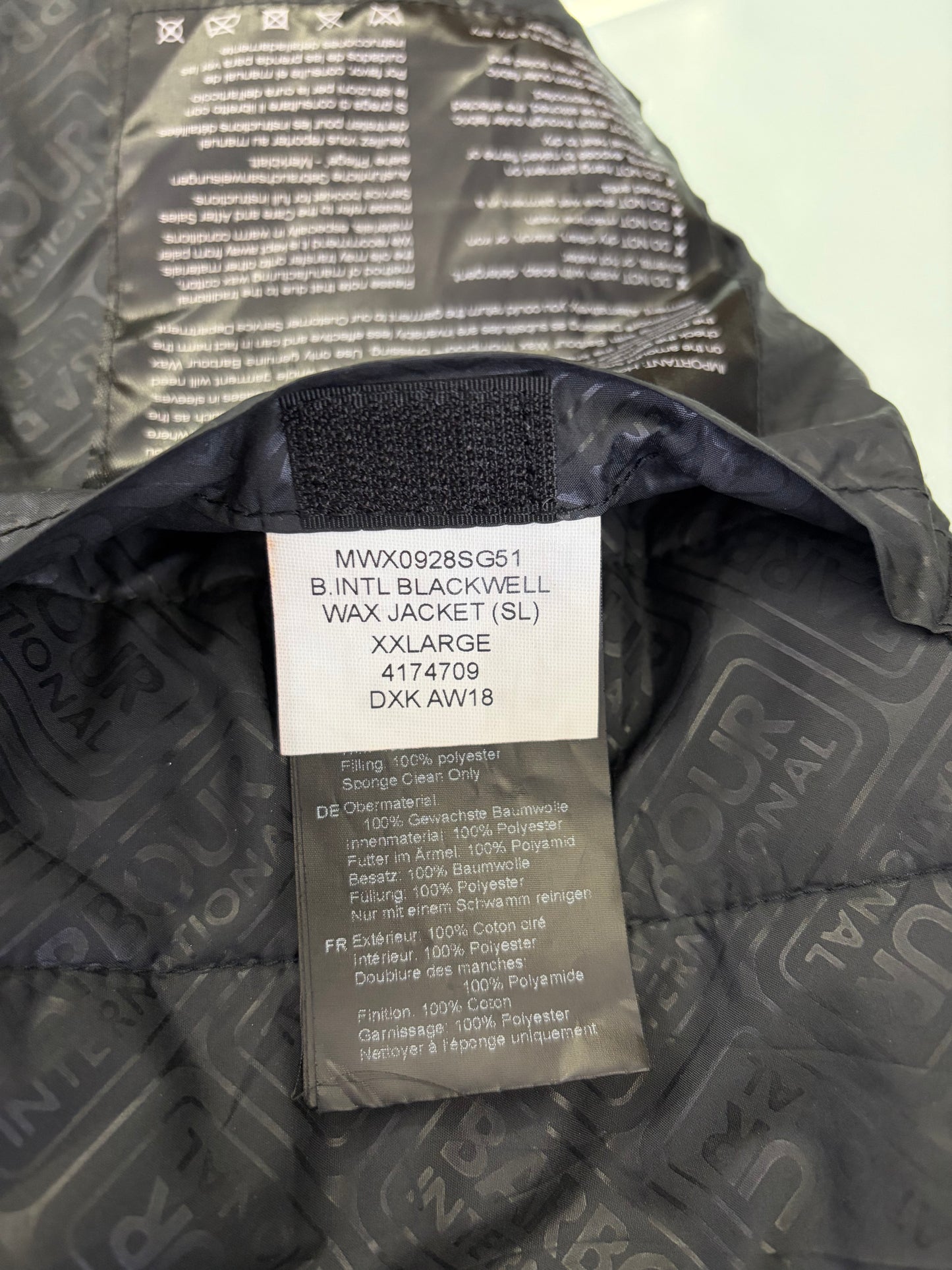 Giacca Barbour International Blackwell Verde XXL- Man Olive International Wax Jacket size XXL