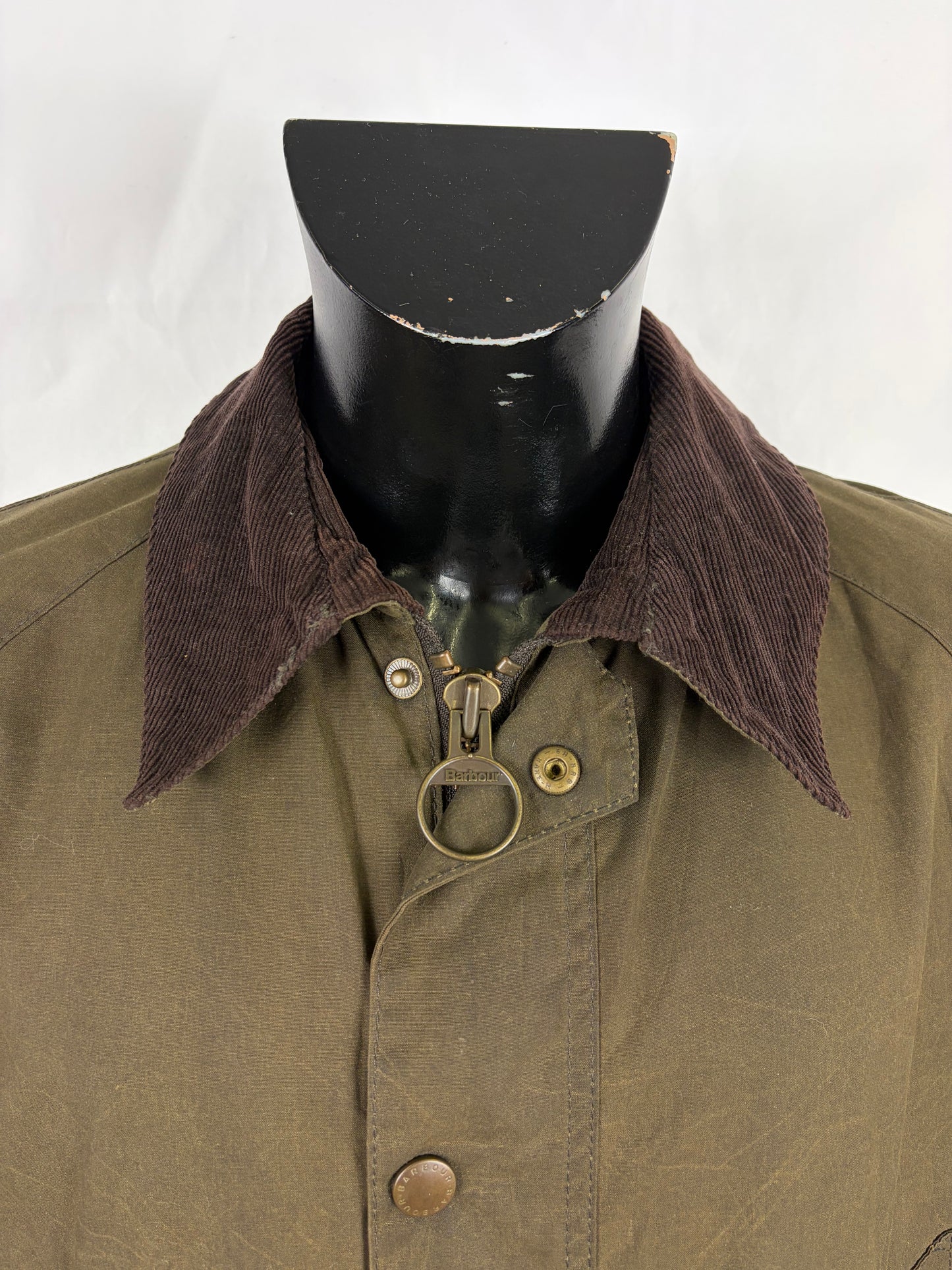 Giacca Barbour Verde Ashby Uomo Large- Man Olive Ashby Wax Jacket Size Large