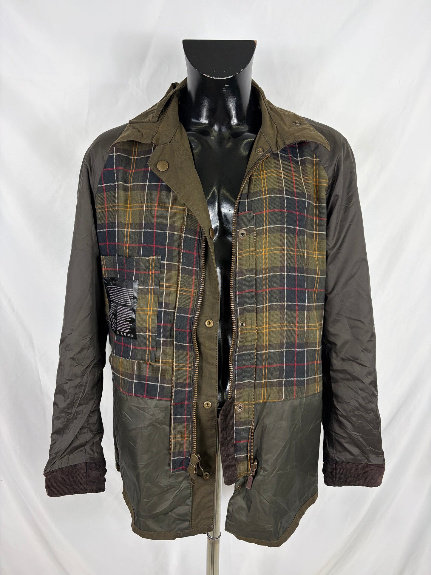 Giacca Barbour Verde Ashby Uomo Large- Man Olive Ashby Wax Jacket Size Large