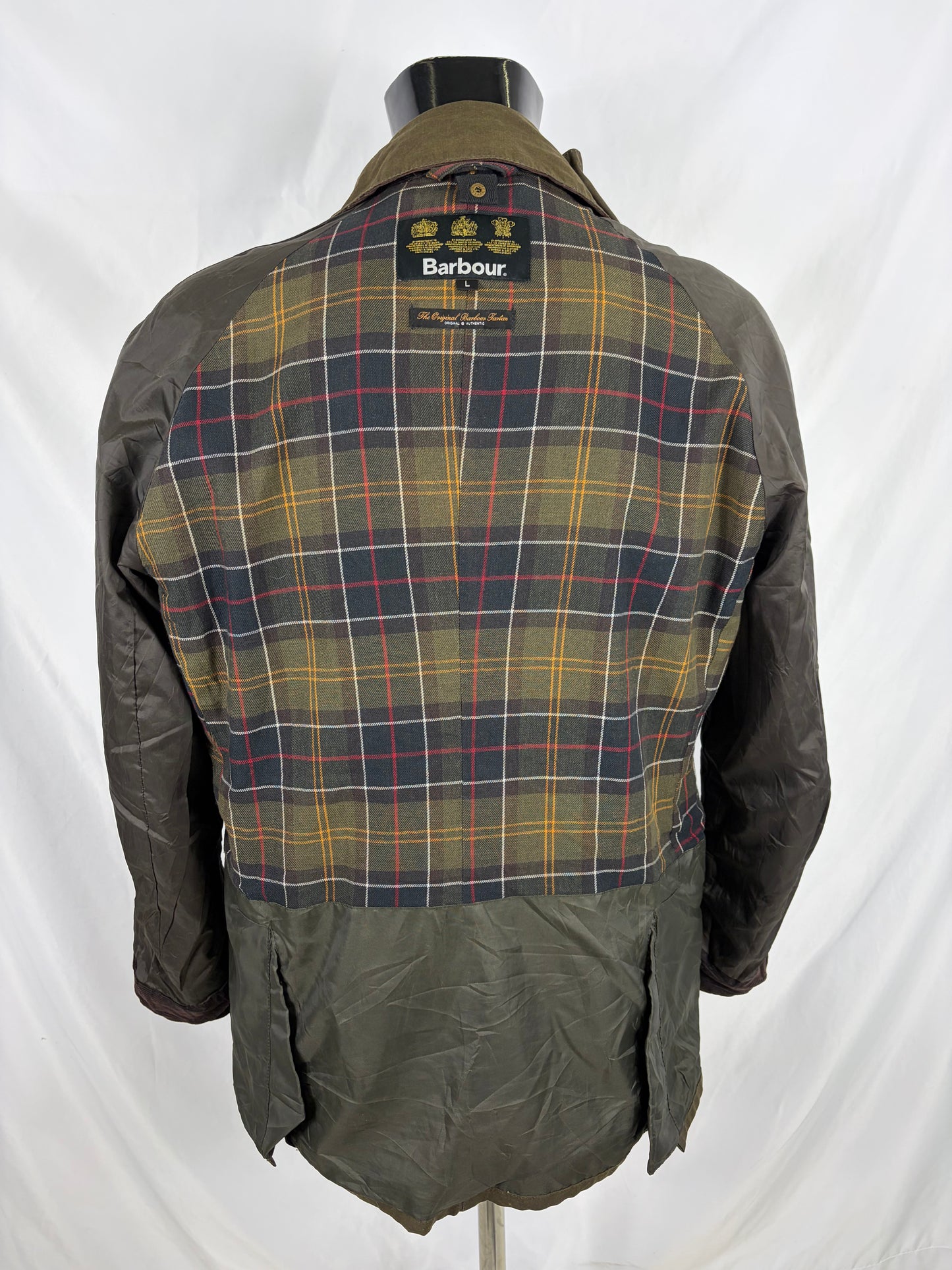 Giacca Barbour Verde Ashby Uomo Large- Man Olive Ashby Wax Jacket Size Large