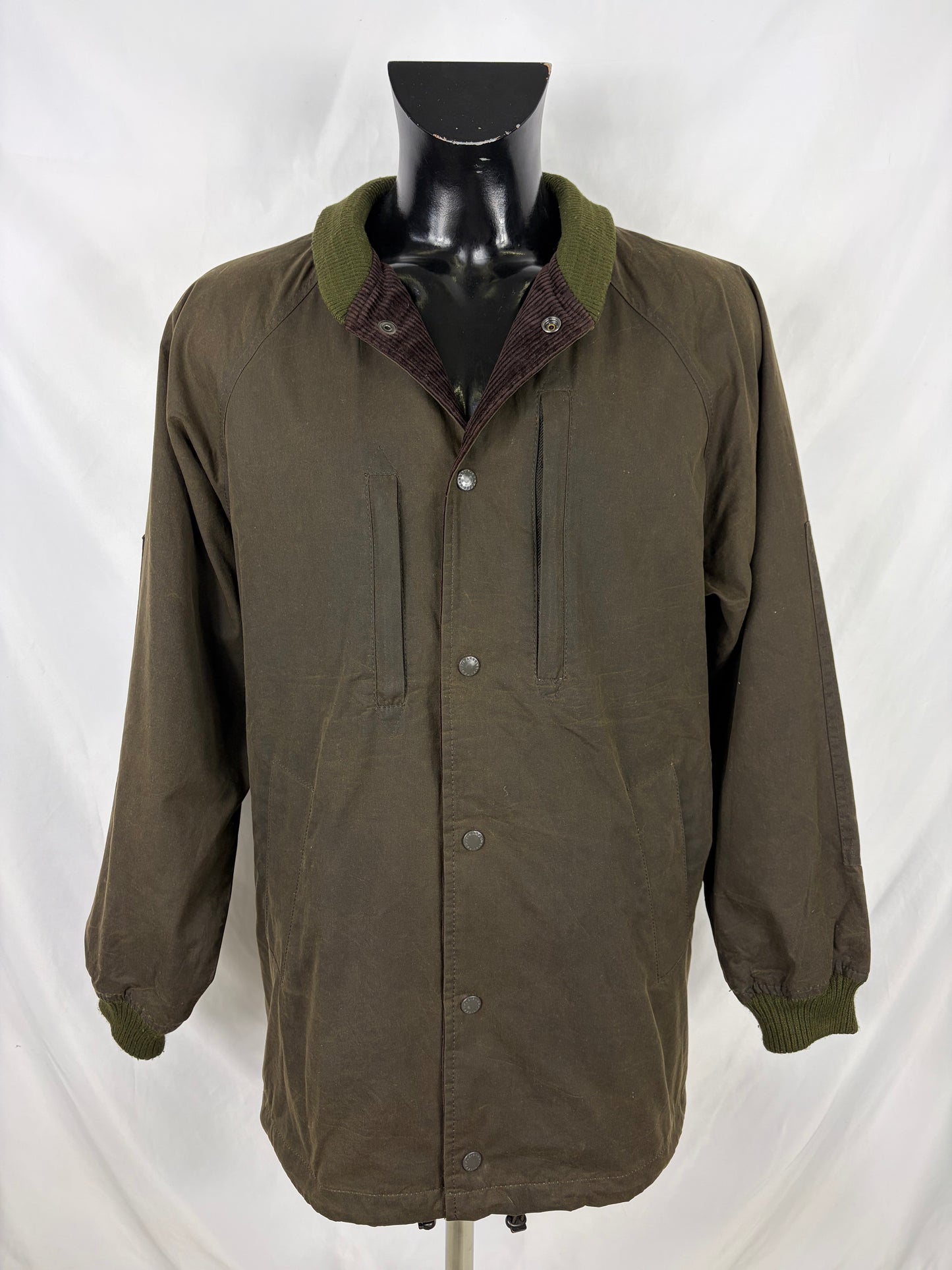 Giacca Barbour x Engineered Garments Verde Large-Man Olive Wax Ground Jacket size Large