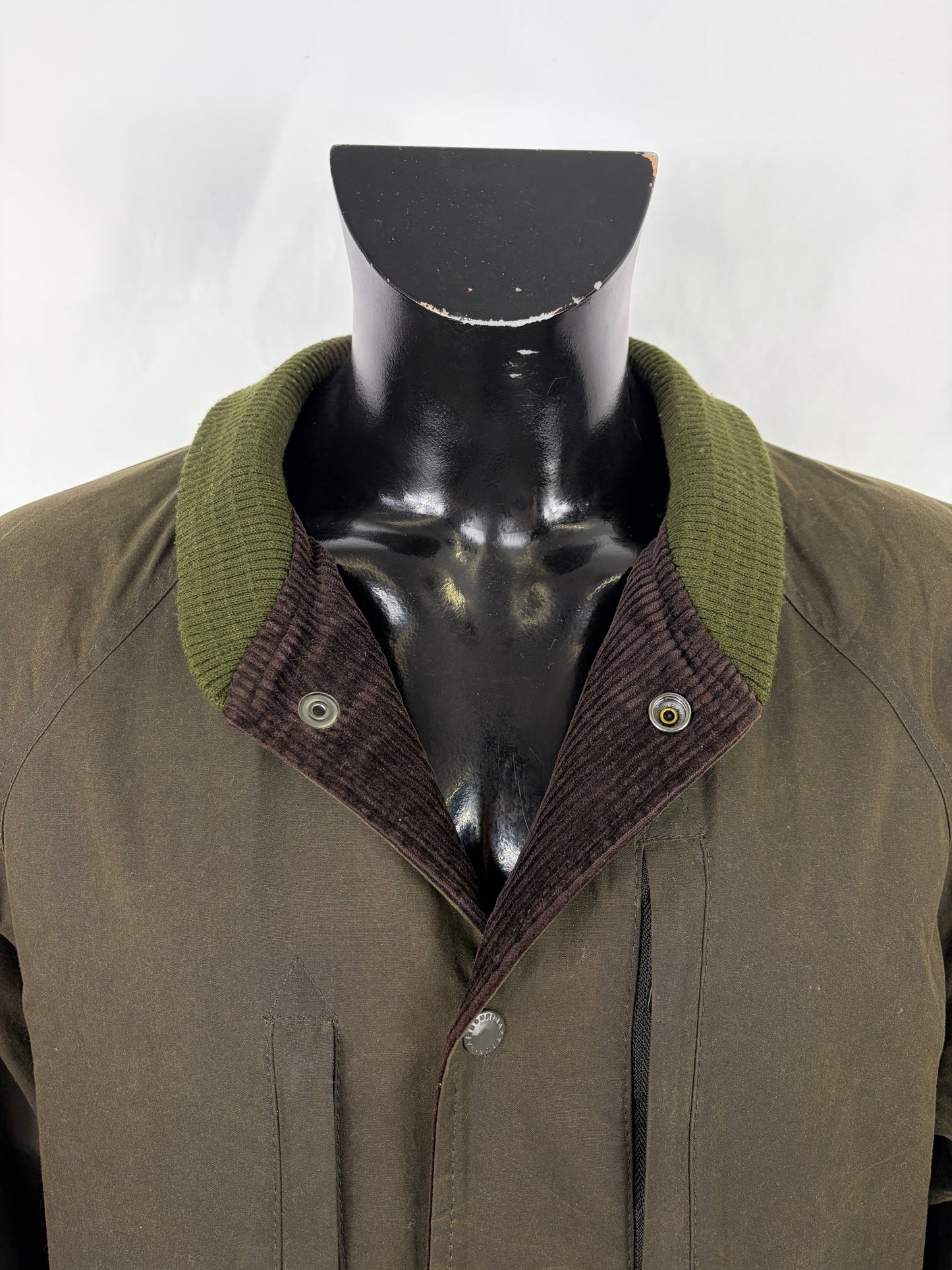 Giacca Barbour x Engineered Garments Verde Large-Man Olive Wax Ground Jacket size Large