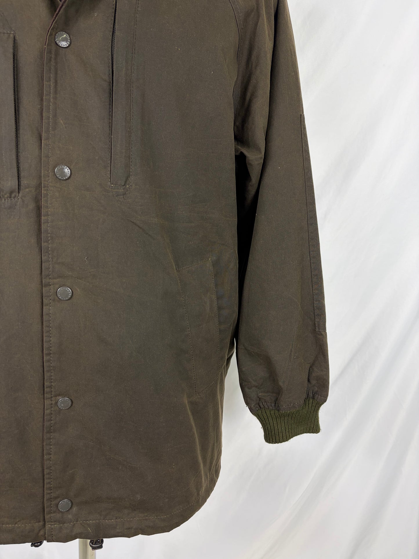 Giacca Barbour x Engineered Garments Verde Large-Man Olive Wax Ground Jacket size Large