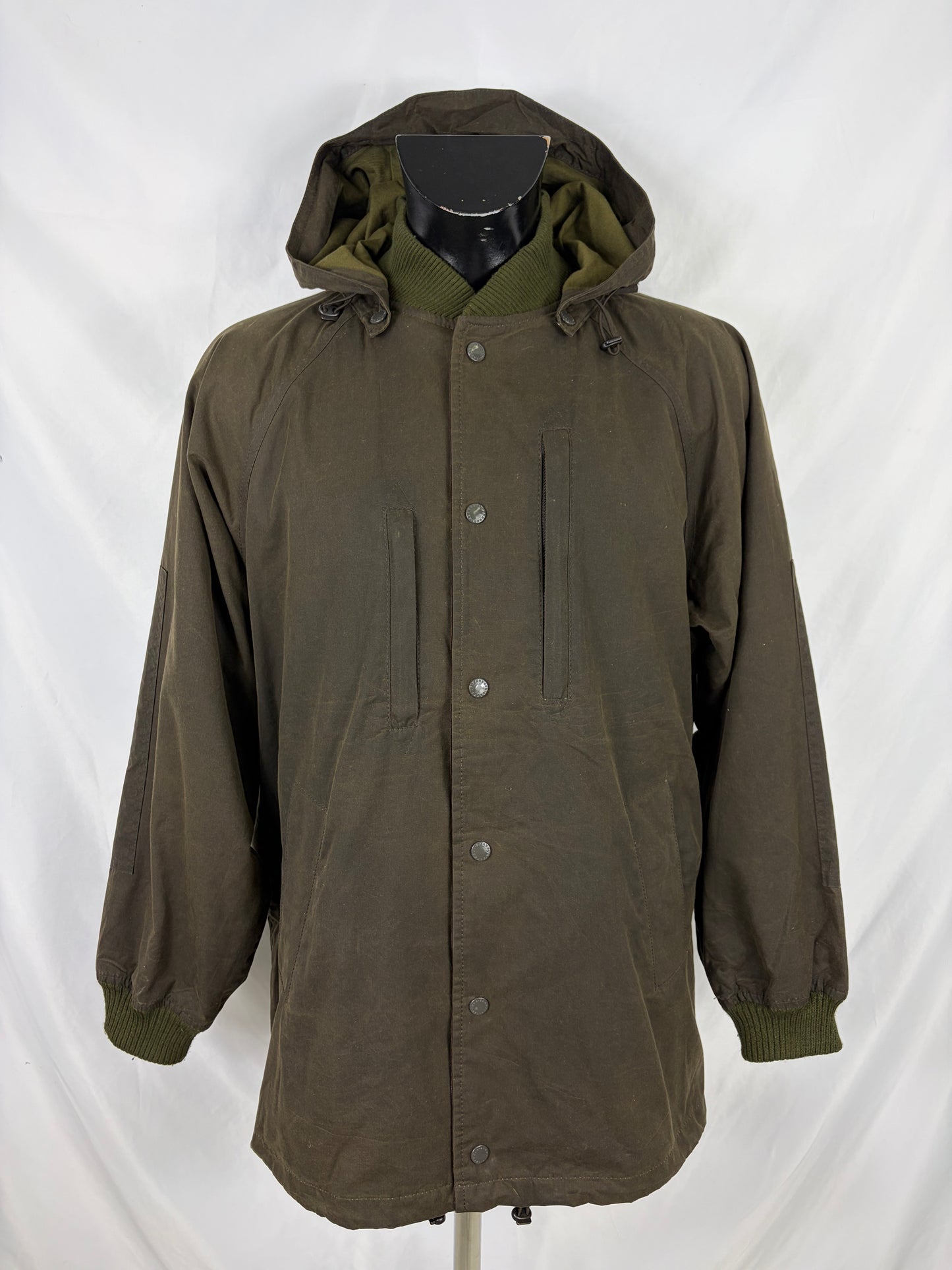 Giacca Barbour x Engineered Garments Verde Large-Man Olive Wax Ground Jacket size Large