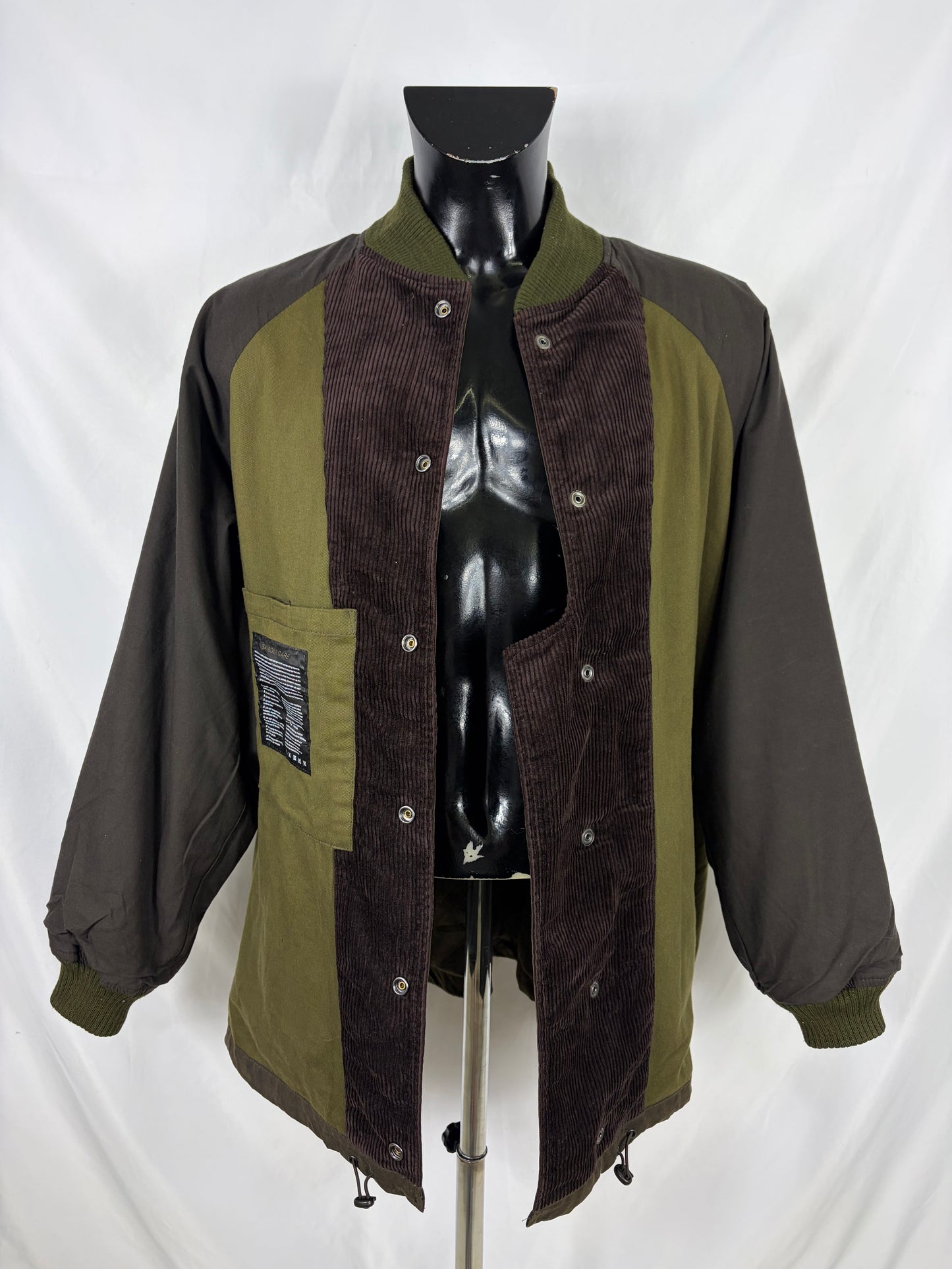 Giacca Barbour x Engineered Garments Verde Large-Man Olive Wax Ground Jacket size Large