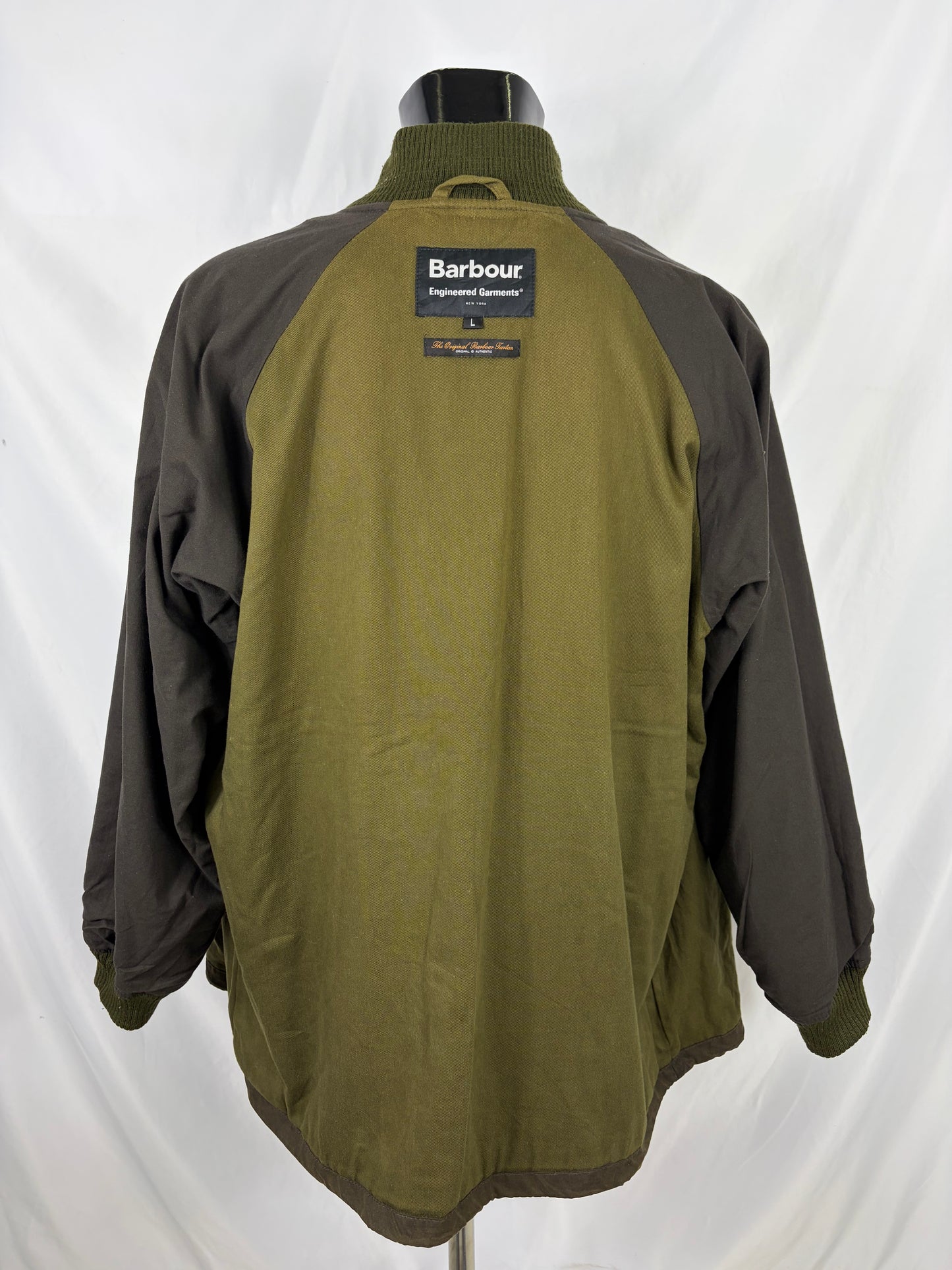 Giacca Barbour x Engineered Garments Verde Large-Man Olive Wax Ground Jacket size Large