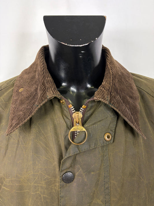 Barbour Giacca Beaufort vintage verde C48/122 cm - Vintage Green Beaufort Waxed jacket Size XL