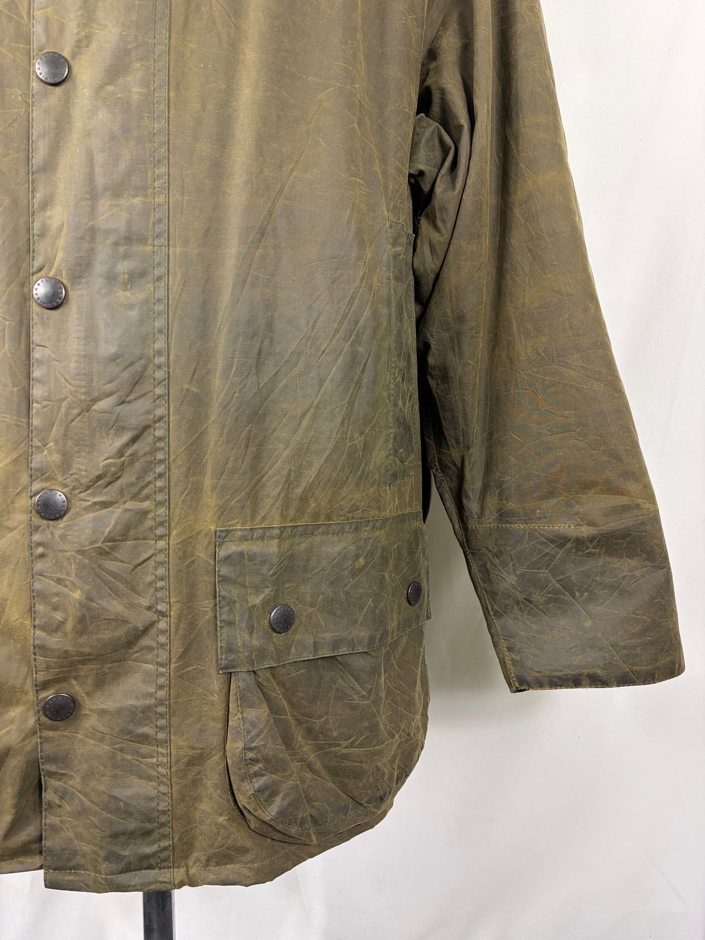Barbour Giacca Beaufort vintage verde C48/122 cm - Vintage Green Beaufort Waxed jacket Size XL