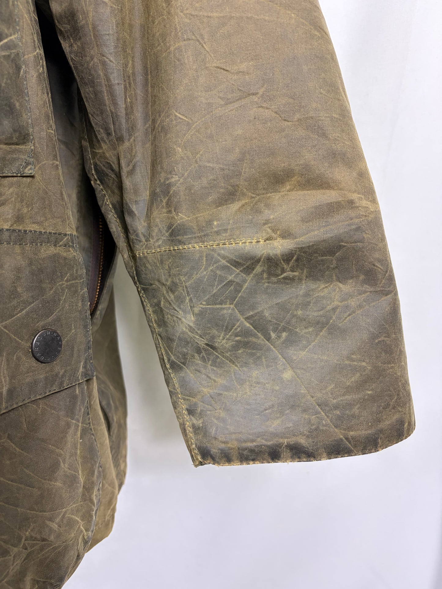 Barbour Giacca Beaufort vintage verde C48/122 cm - Vintage Green Beaufort Waxed jacket Size XL