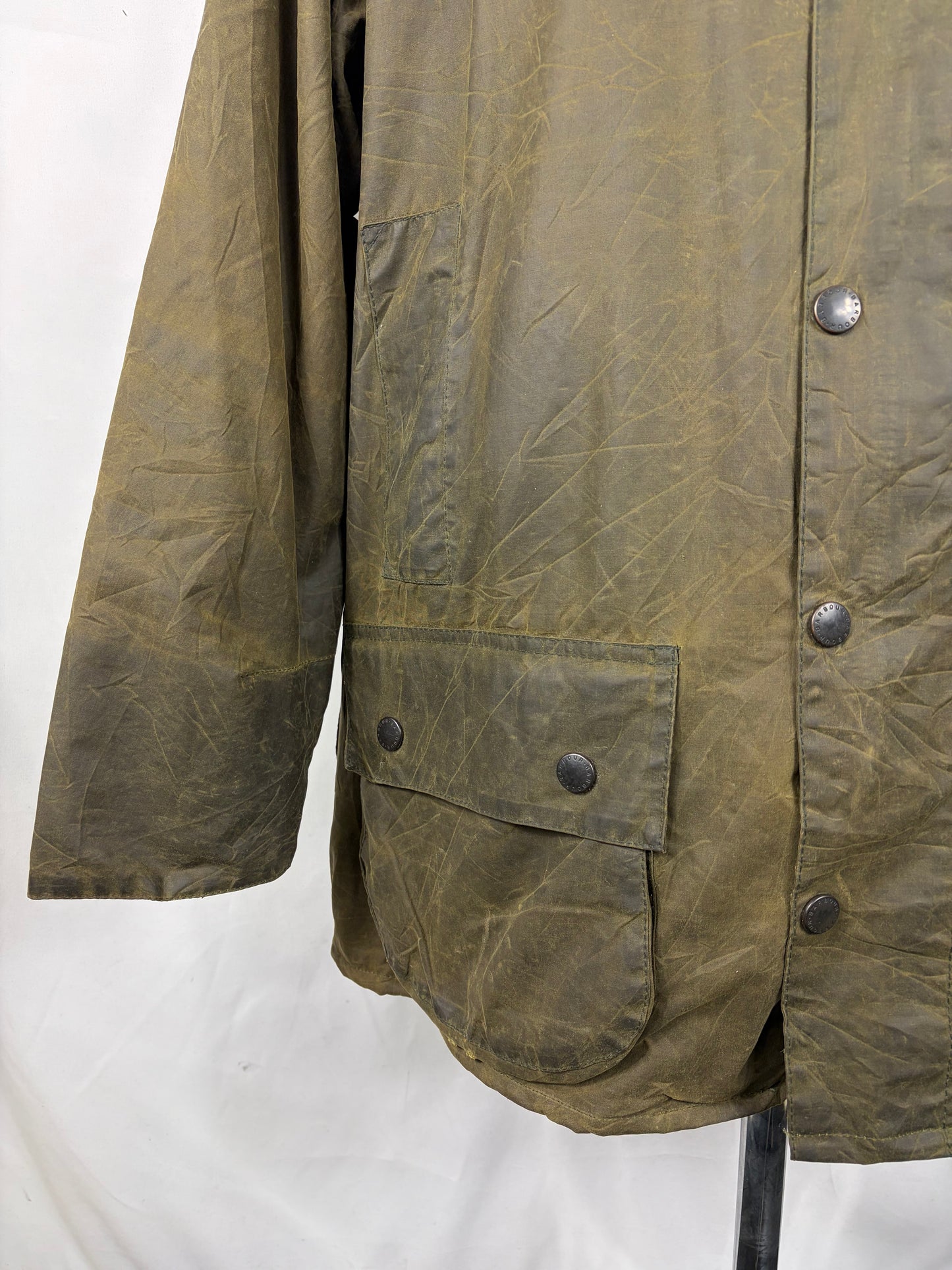 Barbour Giacca Beaufort vintage verde C48/122 cm - Vintage Green Beaufort Waxed jacket Size XL