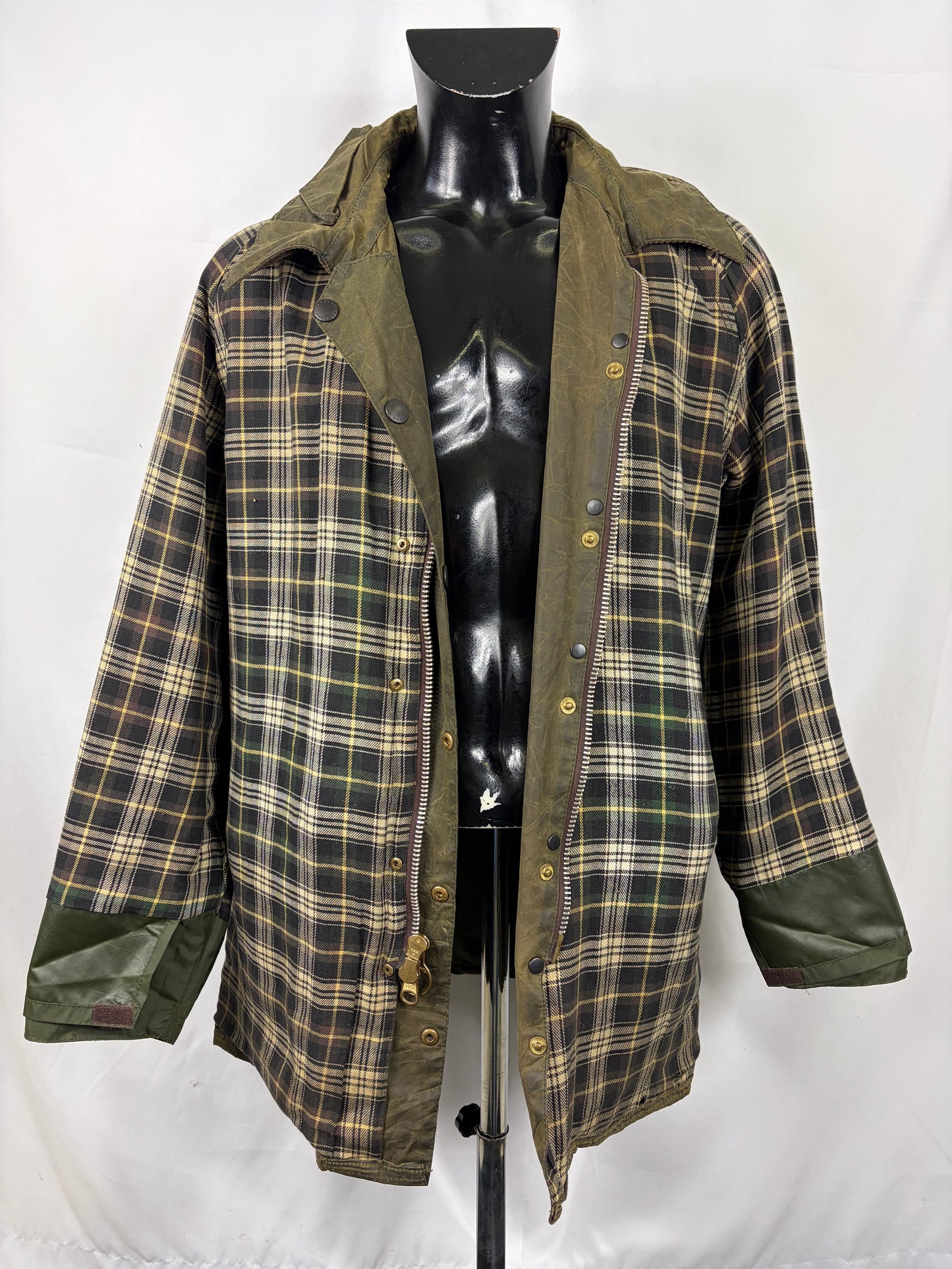 Barbour Giacca Beaufort vintage verde C48/122 cm - Vintage Green Beaufort Waxed jacket Size XL