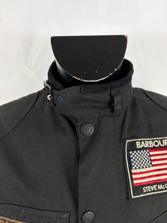 RARA Giacca Barbour International Steve Mc Queen Nera MEDIUM - Black Barbour International Mc queen size M