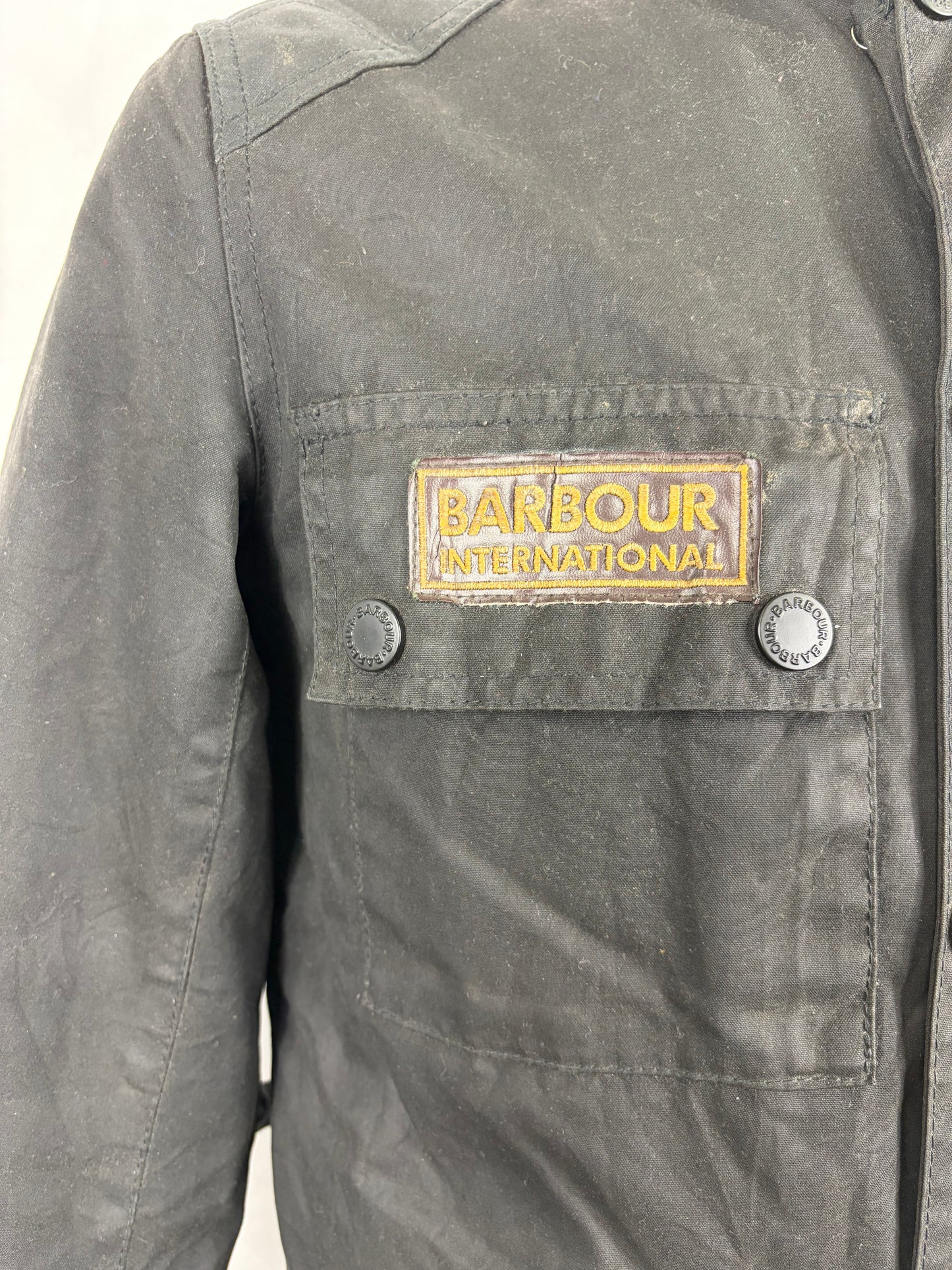 RARA Giacca Barbour International Steve Mc Queen Nera MEDIUM - Black Barbour International Mc queen size M - Shop In London
