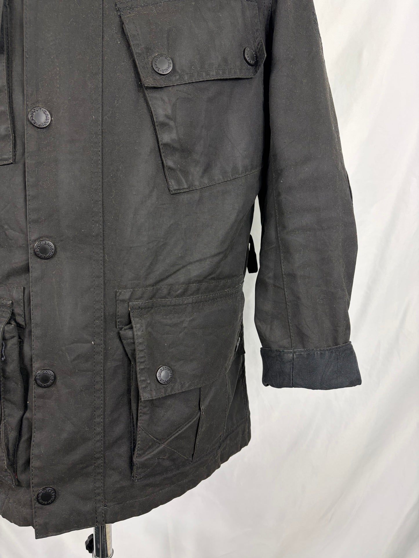 RARA Giacca Barbour International Steve Mc Queen Nera MEDIUM - Black Barbour International Mc queen size M - Shop In London