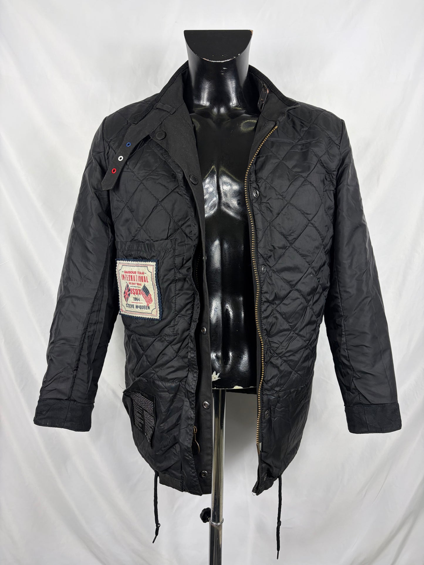 RARA Giacca Barbour International Steve Mc Queen Nera MEDIUM - Black Barbour International Mc queen size M - Shop In London