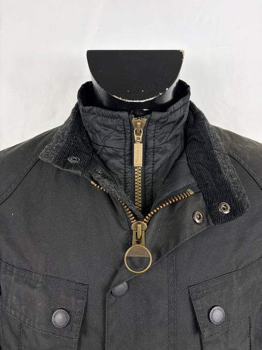Giacca uomo Barbour International Nero Small- Man Barbour International Gauge wax jacket size S - Shop In London