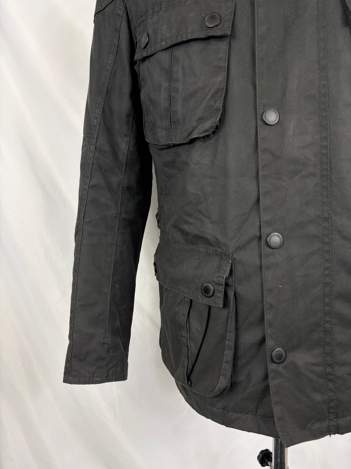Giacca uomo Barbour International Nero Small- Man Barbour International Gauge wax jacket size S - Shop In London