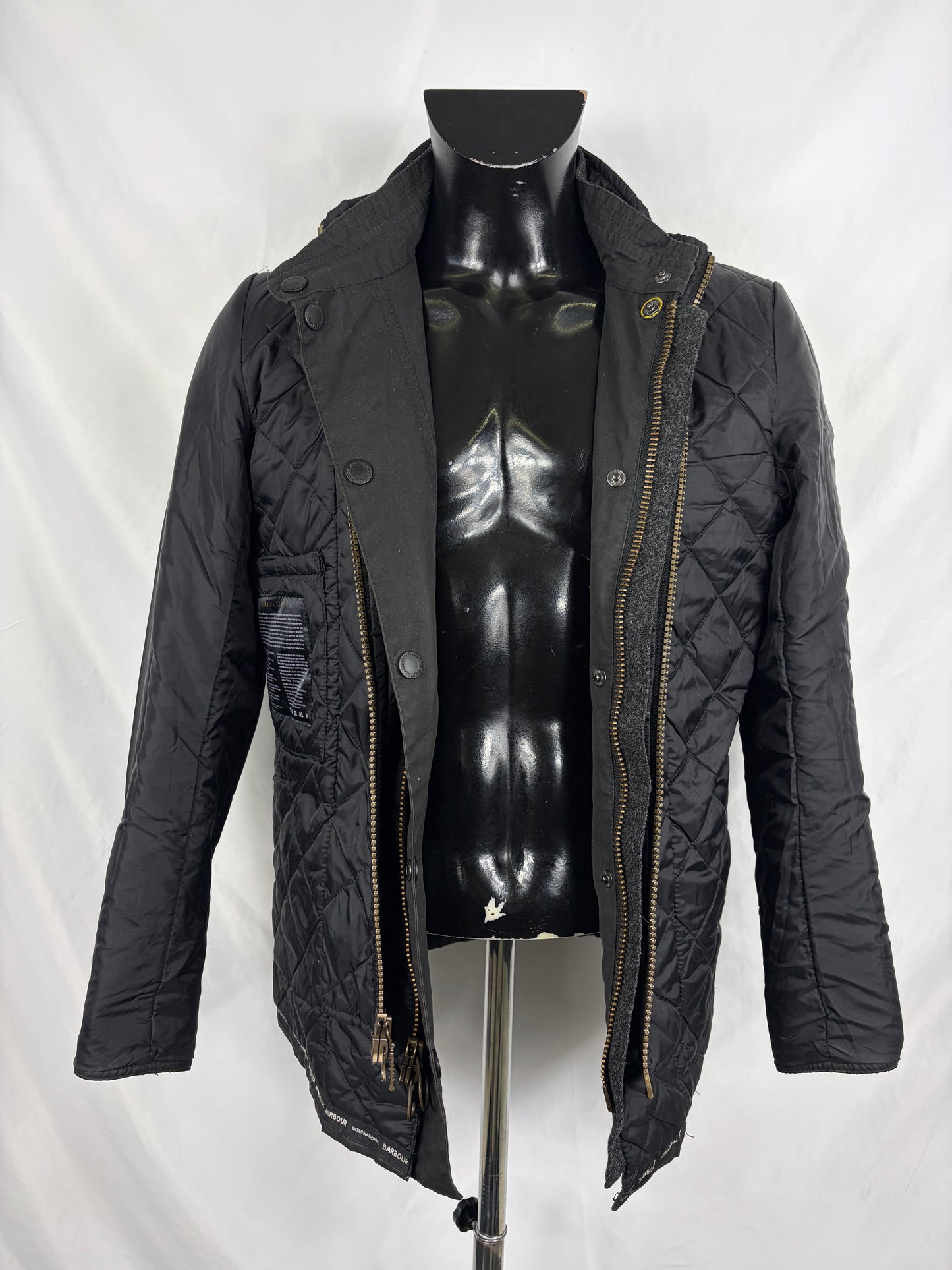 Giacca uomo Barbour International Nero Small- Man Barbour International Gauge wax jacket size S - Shop In London