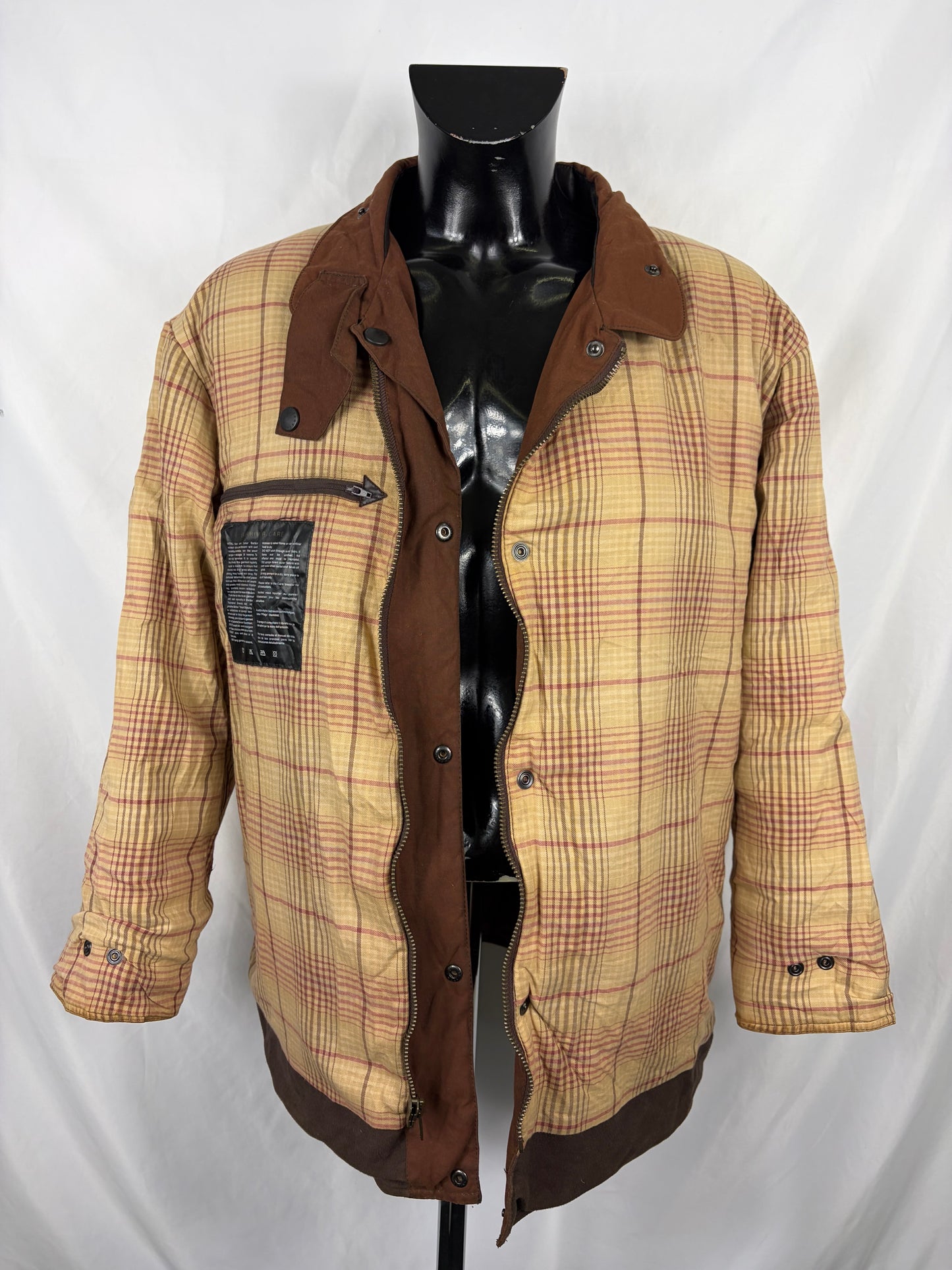 Barbour Giacca Uomo Bushman Marrone Large- Man Wax Brown Bushman Jacket Size Large